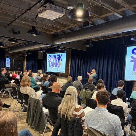 So proud of our amazing students who wrapped up their semester-long projects at our Shark Tank Showcase! After weeks of research, brainstorming, and plenty of creativity, they pitched their innovative ideas with confidence and excitement. A huge thank you to our “sharks,” supporters, and everyone who helped make this event possible. Thank you to John Nunemaker and his team at @momentum.sb for hosting this event.