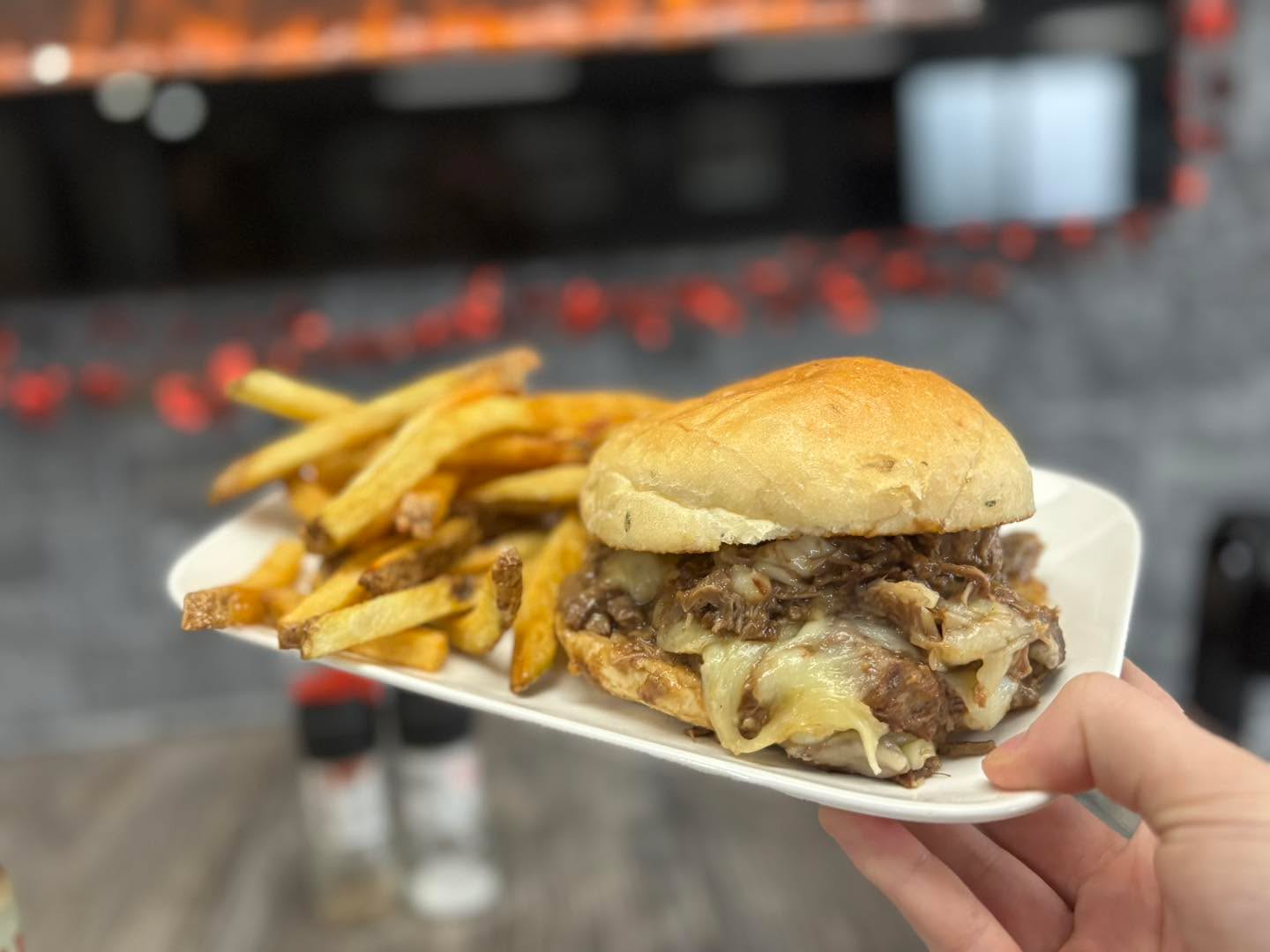 We cooked up something special for you this week! ๐
A braised beef & cheese curd sandwich served with your choice of side, and yes, it IS as good as it sounds ๐
And the best part? $๐ ๐๐ซ๐จ๐ฆ ๐๐๐๐ก ๐ฌ๐๐ง๐๐ฐ๐ข๐๐ก ๐ฌ๐จ๐ฅ๐ ๐ ๐จ๐๐ฌ ๐ญ๐จ ๐๐ก๐๐ซ๐ข๐ญ๐ฒ!