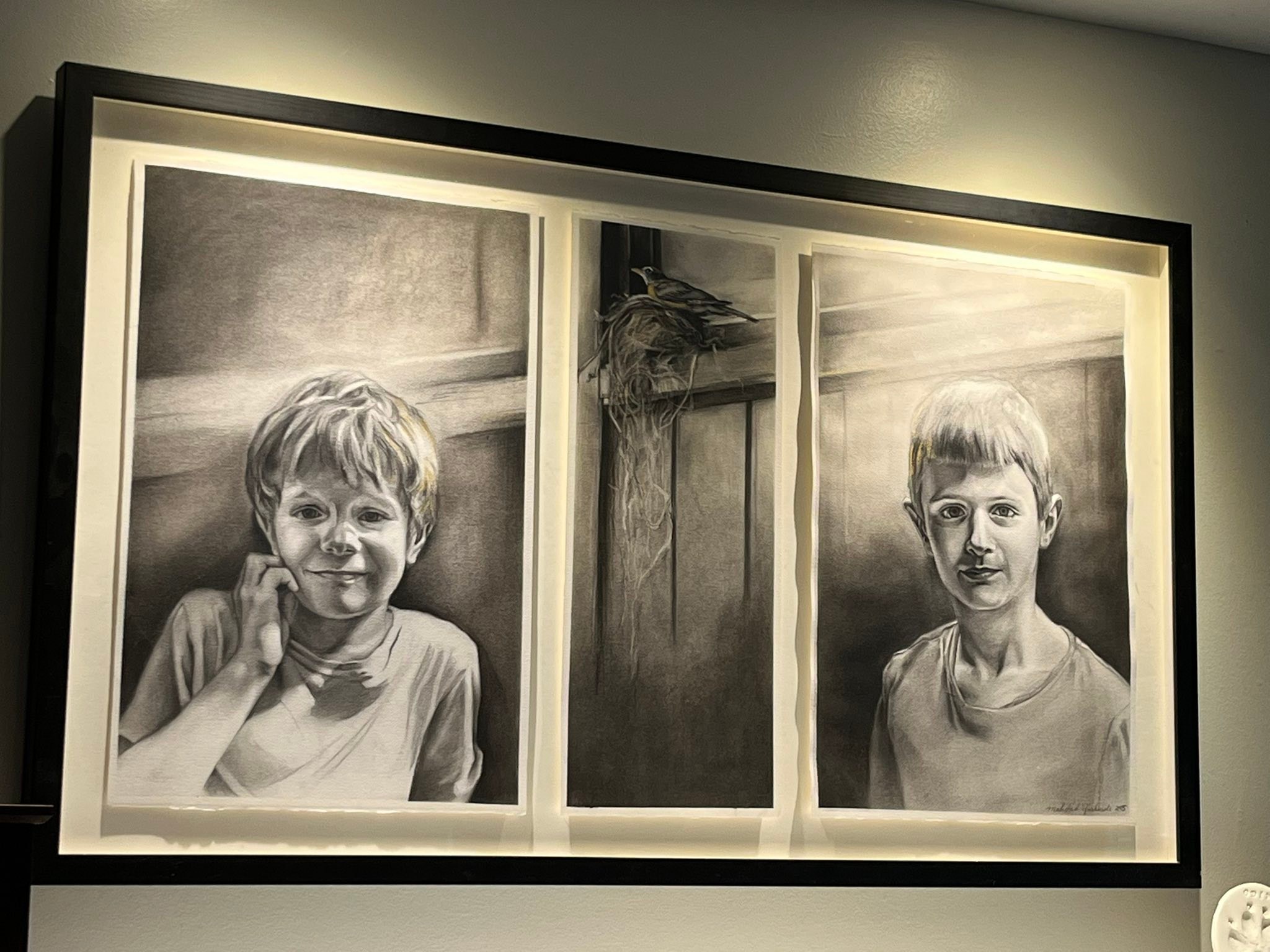 Today I had the absolute pleasure of chatting with the incredible local artist Drew Bernard, fresh off his show opening at Citizen, where his artwork will be showing until January.
Citizen, 207 Gilmore Street, Ottawa
www.towncitizen.ca
www.drewbernard.ca
If you’re able, go see it. Truly.
Somehow memory eluded me that Drew’s father, Ian Bernard, was the principal timpanist of the National Arts Centre Orchestra - playing and touring alongside my own father and mother for years. And whose father’s own woodworking skills grace our home with dining room furniture he once crafted for my parents - beautiful pieces we gathered around and feasted on with family and friends over many years.
Art really is the most honest map of our lives - quietly weaving us together often in ways we don’t even consciously understand.
And as if the web wasn’t already magical enough, I found out today that Drew also worked with my dear friend and phenomenal artist Mahshid Farhoudi - whose son I had the honour of teaching cello to for years. Her breathtaking artwork, lovingly exchanged for lessons, still hangs in my home (see attached photos)…a daily reminder of the sacred reciprocity between artists.
Art is the blood that runs through our veins.
It’s the living thread that connects our hearts to the creative fire of our souls.
In a world that feels increasingly tech saturated and disconnected, I feel profoundly blessed to be surrounded by people who continue to keep this sacred fire lit - who remind me that harmony, unity, and inspiration still pulse all around us, waiting to be shared.
Here’s to the artists, the storytellers, the lineage-bearers…and to the beautiful ways our paths continue to cross. ❤️🔥🎶 @mahshid_farhoudi_art