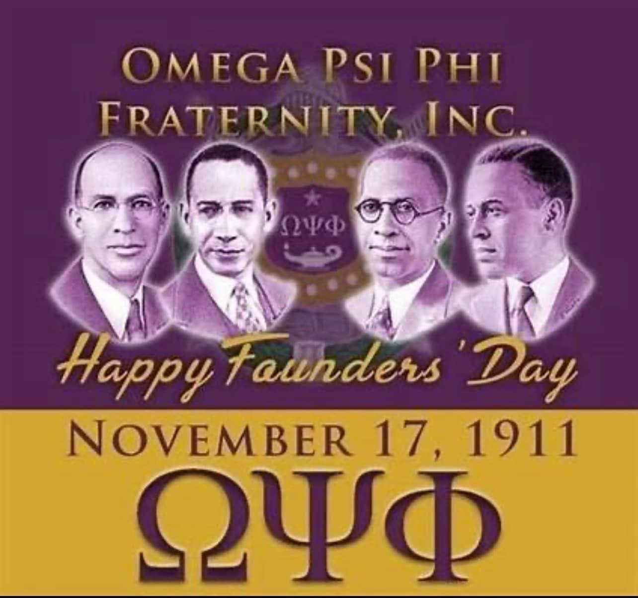 Happy Founders Day Omega Psi Phi Fraternity, Inc.