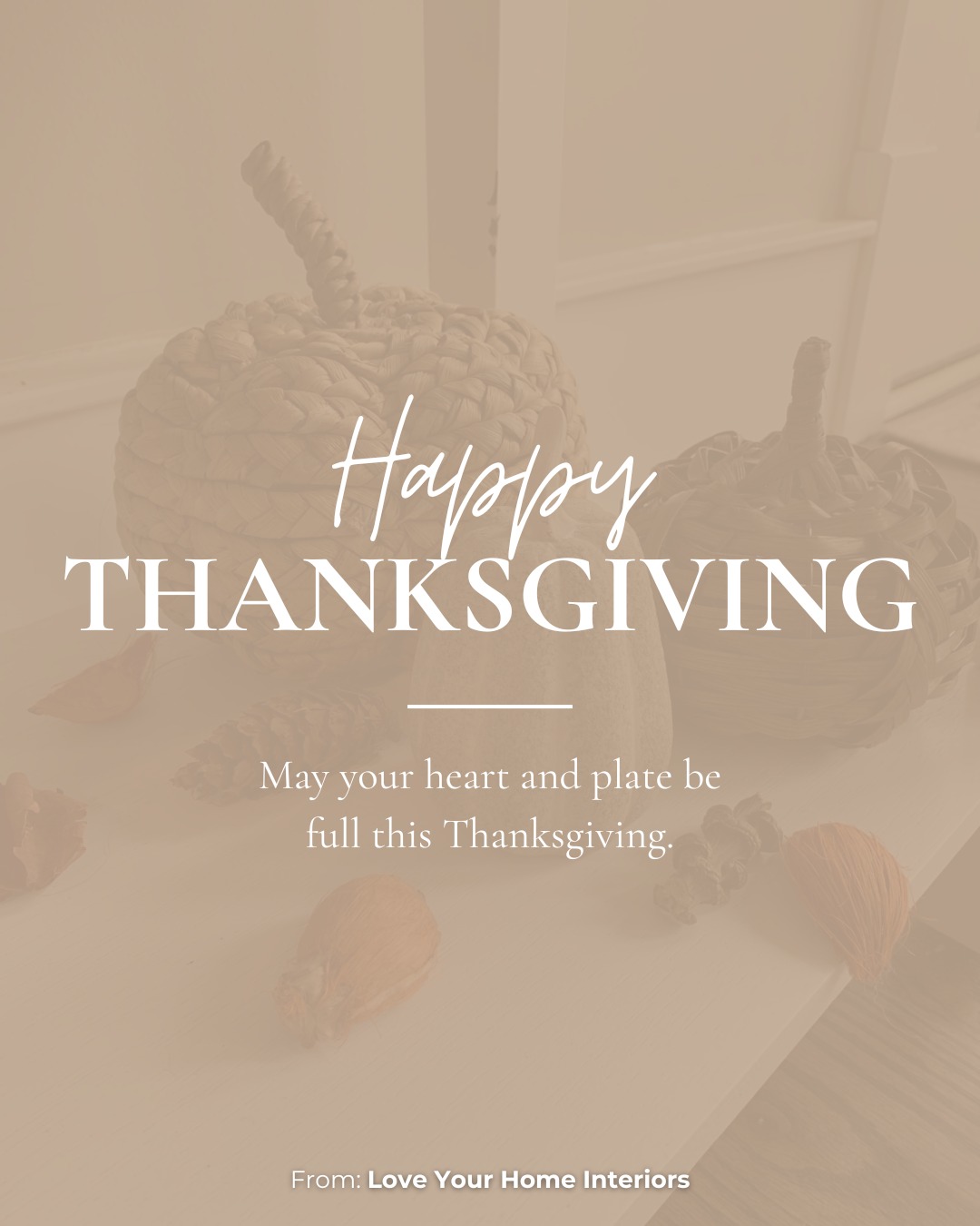 Today, I’m feeling especially grateful—for my family, our good health, the comfort of home, and the security that allows us to enjoy it all. And to my amazing clients: thank you for trusting me to help shape the spaces where your own gratitude lives every day.
Wishing you all a beautiful and peaceful Thanksgiving. 🧡
#HappyThanksGiving #ThanksGivingDay