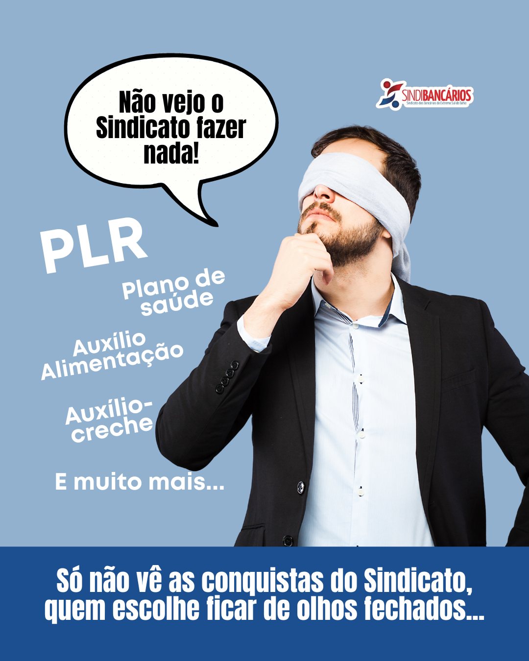 Você já deve ter ouvido essa frase por aí. Talvez até já tenha pensado isso em algum momento — e tá tudo bem.
Quando a rotina é pesada, a agência é tóxica e o banco passa o dia inteiro te esmagando, é fácil achar que você está sozinho.
Mas a verdade é outra:
📌 PLR
📌 Plano de saúde
📌 Vale- alimentação
📌 Vale-refeição
📌 Auxílio-creche
📌 Licença maternidade
E muito mais...
Nem sempre o que a gente faz aparece. Porque grande parte da luta acontece onde o bancário não vê: em reuniões, audiências, denúncias formais, cobranças diretas ao banco, articulações jurídicas e políticas.
Mas uma coisa é certa: toda conquista que você tem hoje tem dedo do Sindicato.
E toda injustiça que o banco tenta empurrar, a gente enfrenta — todos os dias.
E é exatamente por isso que nós existimos.
