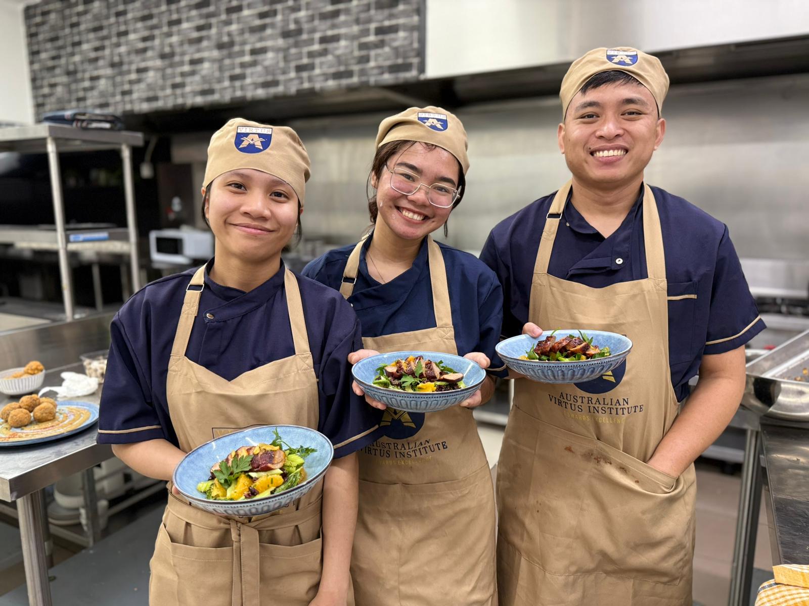 🔥 Real skills. Real kitchens. Real growth.
Our Certificate IV in Kitchen Management students had a hands-on practical session on November 13, and the kitchen was full of focus, teamwork, and amazing food. 🍳✨
From managing stations to creating dishes with professional technique, every moment helped them strengthen the skills they need to lead in the hospitality industry.
Thinking about a future in kitchen management
👉 Enrol now at AVI
#AustralianVirtusInstitute #CKM #StudyInAustralia