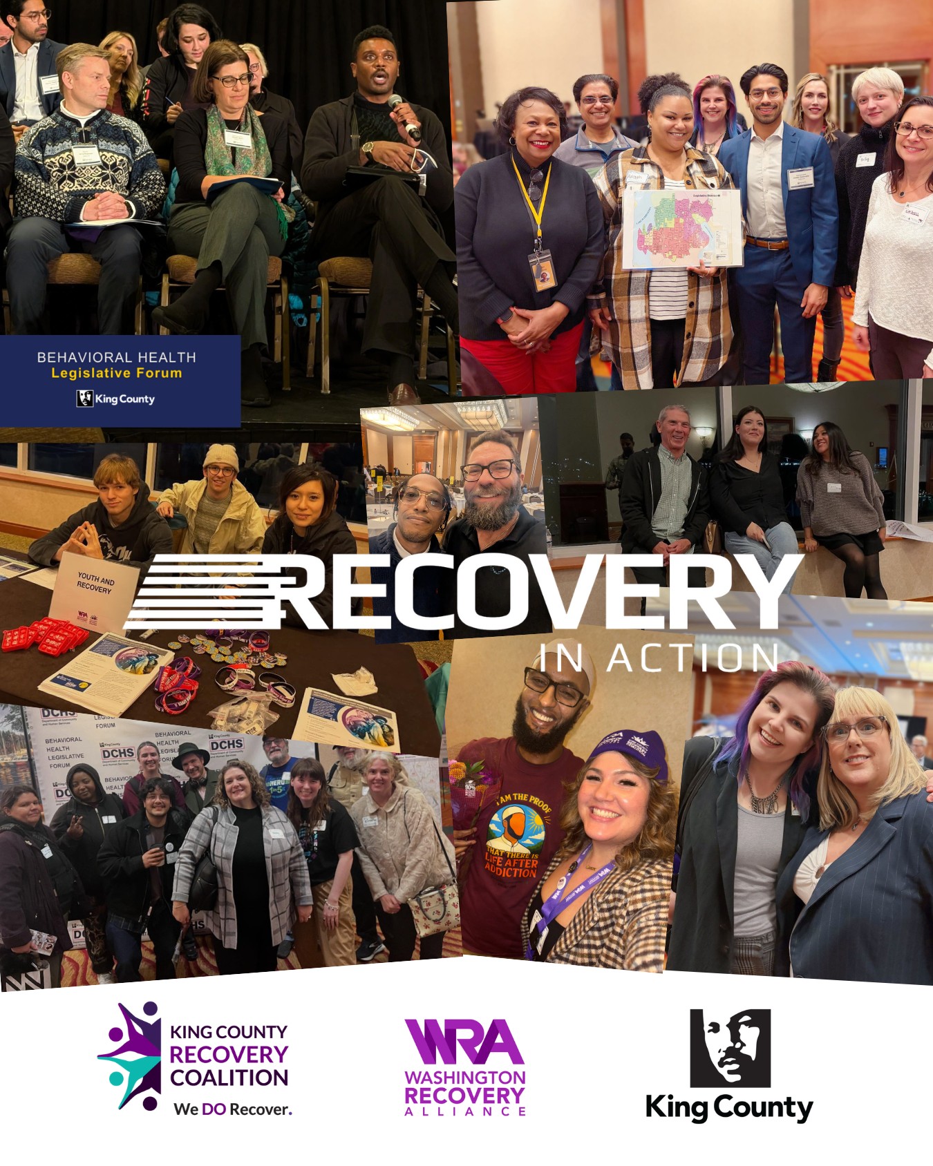 Thank YOU! We are so grateful for every person and partner who helped bring last night’s Recovery in Action gathering to life. This event only works because our community shows up with heart, purpose, and a shared commitment to strengthening Washington’s behavioral health system.
To our incredible volunteers, from door greeters to table hosts, thank you for welcoming guests, guiding conversations, and creating a space where people felt seen, supported, and connected.
A special thank you to Rahma Recovery Center for offering a mini overdose awareness training and helping equip our community with life-saving knowledge.
To the amazing youth from Bridges Seattle Alternative Peer Group — your presence, leadership, and energy were a powerful reminder of why this work matters.
We also want to extend our gratitude to the King County Department of Community and Human Services for hosting the Behavioral Health Legislative Forum and for your ongoing partnership in elevating community voices.
Thank you to the Hilton Seattle Airport staff for being so responsive, helpful, and supportive throughout the evening.
And finally, thank you to every coalition partner, provider, advocate, and community member who joined us. Your engagement transforms these gatherings from momentum into impact.💜