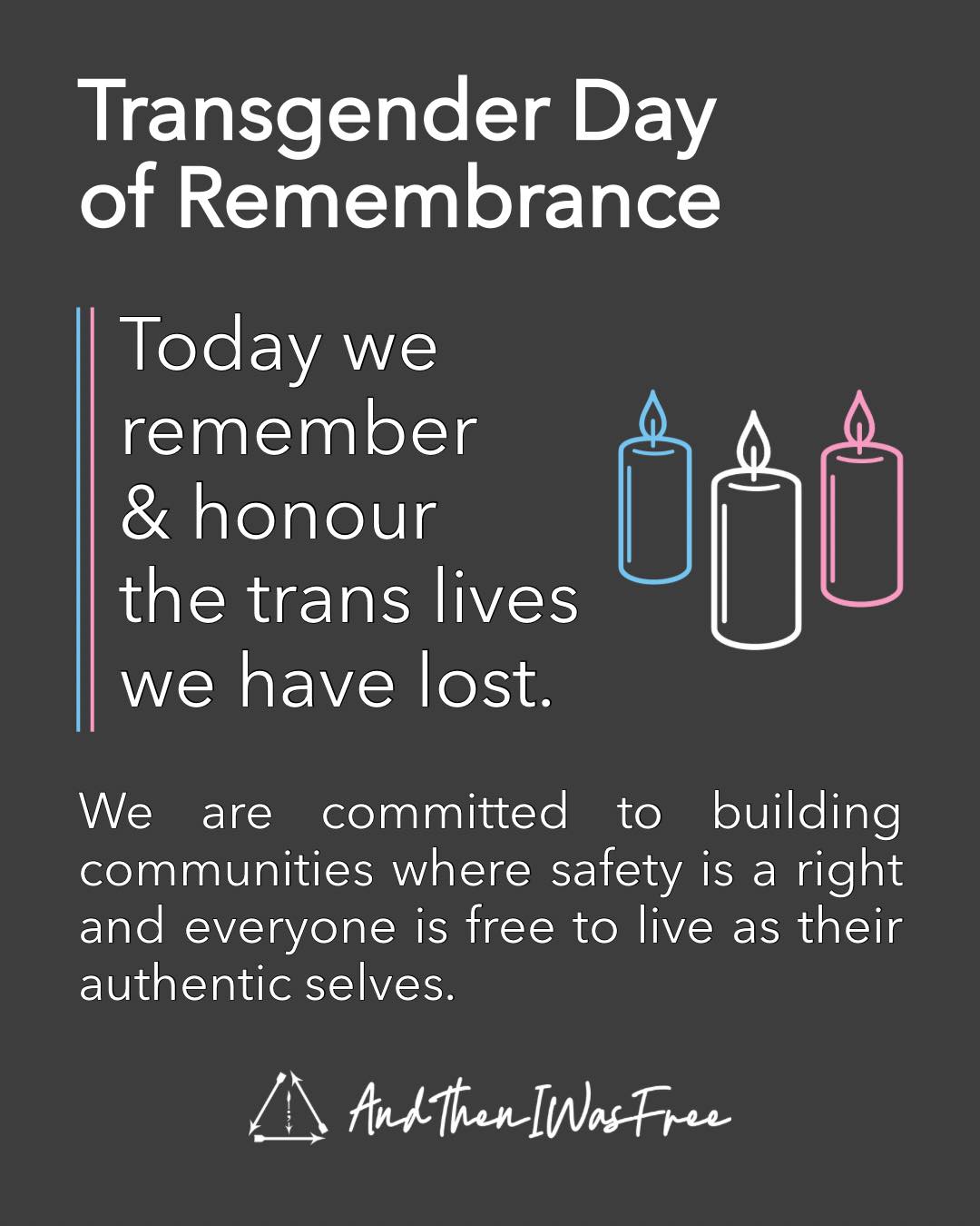 Transgender Day of Remembrance is not only about honouring the lives we have lost, but about confronting the harm that continues today.
At AndThenIWasFree, we hold space for the courage, humanity, and brilliance of trans and gender-diverse people. Today, we grieve those taken too soon and recommit ourselves to the ongoing work of protection, affirmation, and community care.
This day is heavy because the loss is real.
It is also a call to collective responsibility.
We stand with trans communities, advocates, families, and allies.
Remembrance must be followed by action.
Affirmation must be matched with protection.
Care must be reflected in change.
#AndThenIWasFree #TransYouthSupport #community #supporttransyouth #transdayofremembrance #transdayofremembrance🏳️⚧️ #trans #rights #transrights #TransRightsAreHumanRights #TransRightsMatter #translivesmatter #transisbeautiful #lgbtq
