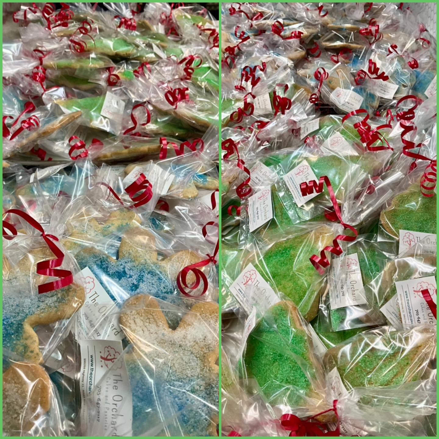300 Christmas sugar cookies for Findley’s Open house!