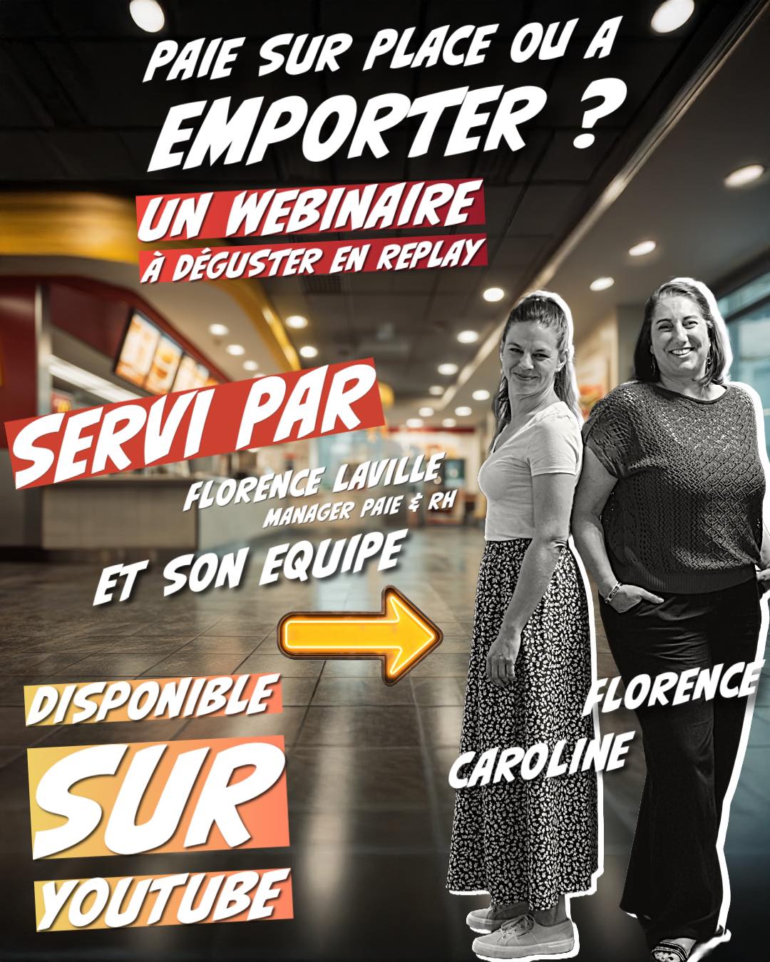 📼Notre webinaire Sur place ou à emporter est désormais disponible sur notre chaîne YouTube.
🍿Bon visionnage à tous.
#webinaire #gestiondelapaie #fastfood #information #restaurationrapide