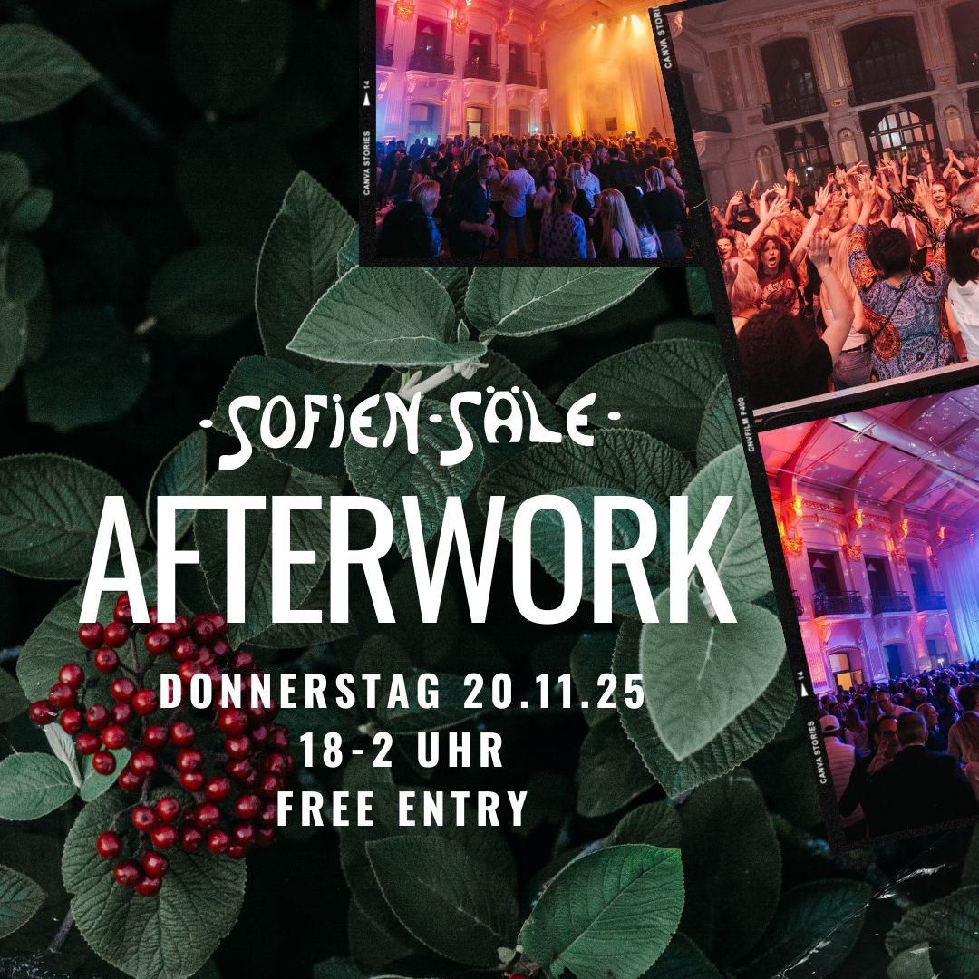 ► SOFIENSÄLE AFTERWORK
► Do, 20.11.2025
► 18 - 2 Uhr
► FREIER EINTRITT
► FREE WELCOME DRINK zwischen 18 und 19 Uhr für die ersten 100 Gäste die sich unter diesem Link registrieren >> http://eepurl.com/c1u1nf
Das Sofiensäle Afterwork öffnet um 18 Uhr die wahrscheinlich legendärste Eventlocation der Stadt für das exklusive Feierabend Come2gether. Der ehrwürdige, goldgeschmückte Sofiensaal bietet den wohl schönsten Rahmen um sich das eine oder andere wohlverdiente Feierabendgetränk bei FREIEM EINTRITT zu gönnen! Auf der Tanzfläche sorgen unsere Agentur Eventdeejays mit den größten Klassikern der 70er/80er/90er bis zu aktuellen Hits aus allen Genres für beste Stimmung.
▬▬▬▬▬▬▬▬▬▬▬▬▬▬▬▬▬▬▬▬▬▬▬▬▬▬▬▬▬▬▬▬▬▬
► Donnerstag, 20. November ab 18 Uhr
► SOFIENSÄLE AFTERWORK
► Marxergasse 17, 1030 Wien
▬▬▬▬▬▬▬▬▬▬▬▬▬▬▬▬▬▬▬▬▬▬▬▬▬▬▬▬▬▬▬▬▬▬
► TISCHRESERVIERUNGEN
► afterwork@sofiensaele.com
▬▬▬▬▬▬▬▬▬▬▬▬▬▬▬▬▬▬▬▬▬▬▬▬▬▬▬▬▬▬▬▬▬▬
► zentrale Lage
► 3 Minuten von Wien Mitte
► Parkgarage im Haus (Spezialtarif 1,70/h)
▬▬▬▬▬▬▬▬▬▬▬▬▬▬▬▬▬▬▬▬▬▬▬▬▬▬▬▬▬▬▬▬▬▬
