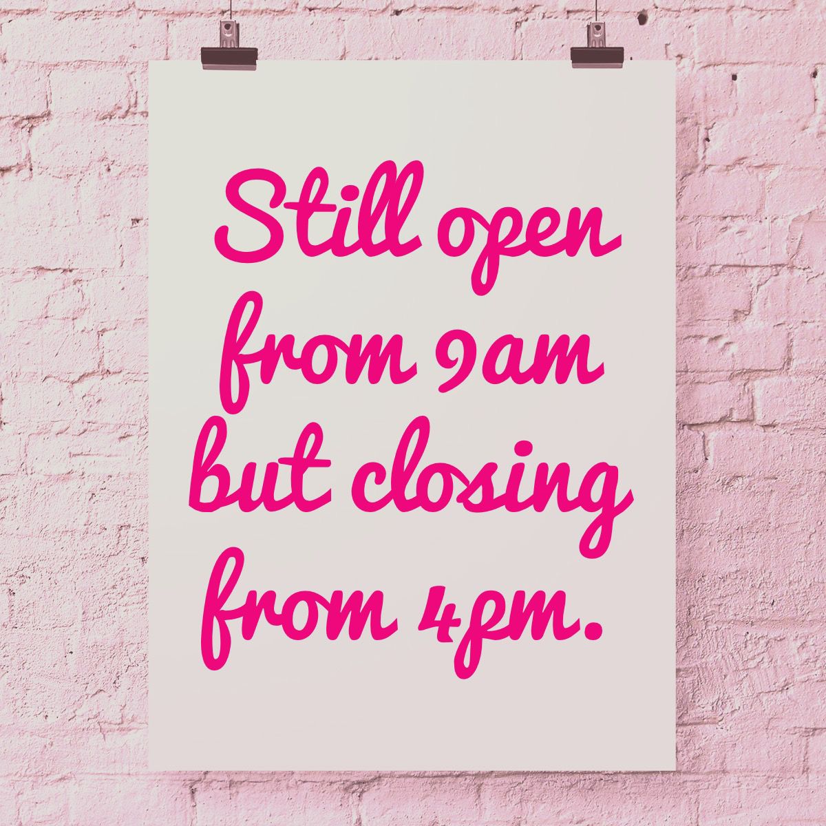 We now close at 4pm to keep our volunteers safe. We'll phase in later closings from February.
Also last 2 chances to drop in on our community gardening social! Do pop in to say hi/thanks to our volunteers before they take a well-earned break until after the New Year! 💚