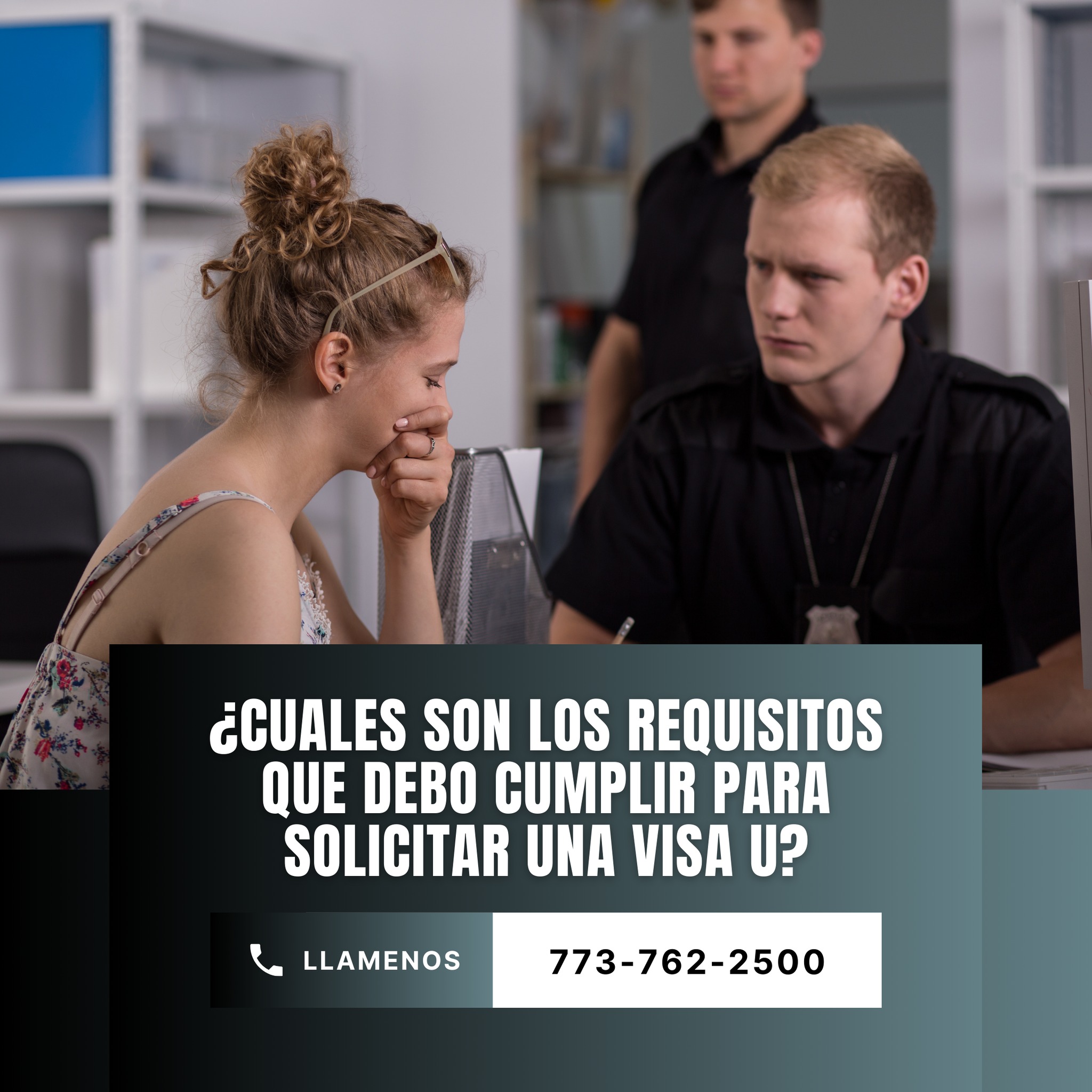 Para obtener una Visa U, usted debe cumplir con los siguientes requisitos:
- Haber sido víctima de uno de los crímenes de visa U
- El crimen ocurrió en los EE.UU., incluyendo territorios y posesiones de los EE.UU., o en una base militar de los EE.UU.
- Usted tiene información sobre el crimen; y, usted fue de ayuda, está siendo de ayuda o es posible que sea de ayuda en la investigación.
Además, debe demostrar que usted sufrió daño físico o mental sustancial por el crimen.
Recuerde siempre consultar con un abogado. Nuestra primer consulta es gratis: 773-762-5200
#abogadodeinmigracion #visaau
