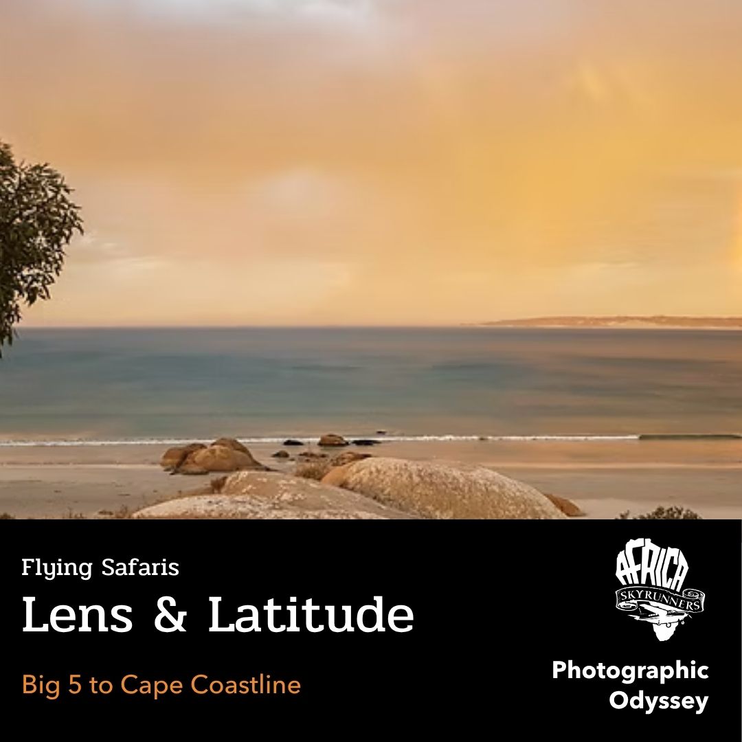 This is more than an air safari; our ‘Lens & Latitude’ is an aerial photographic odyssey from Big 5 country to the Cape coastline. Ten days of changing light and landscapes: Madikwe’s bold colour on the Kalahari edge, Welgevonden’s rolling hills, ancient forests and river lines in Pafuri, vineyards and textures of Stellenbosch, West Coast working harbours, Tankwa’s silence and starfields, and the soft marine light over De Hoop. A considered route, unhurried flying, and time on the ground to frame each scene as it deserves to be seen.
👉 https://bit.ly/flysafaris
#LensAndLatitude #PhotoSafariAfrica #CapeCoastByAir #KarooStarfields #AfricaSkyRunners