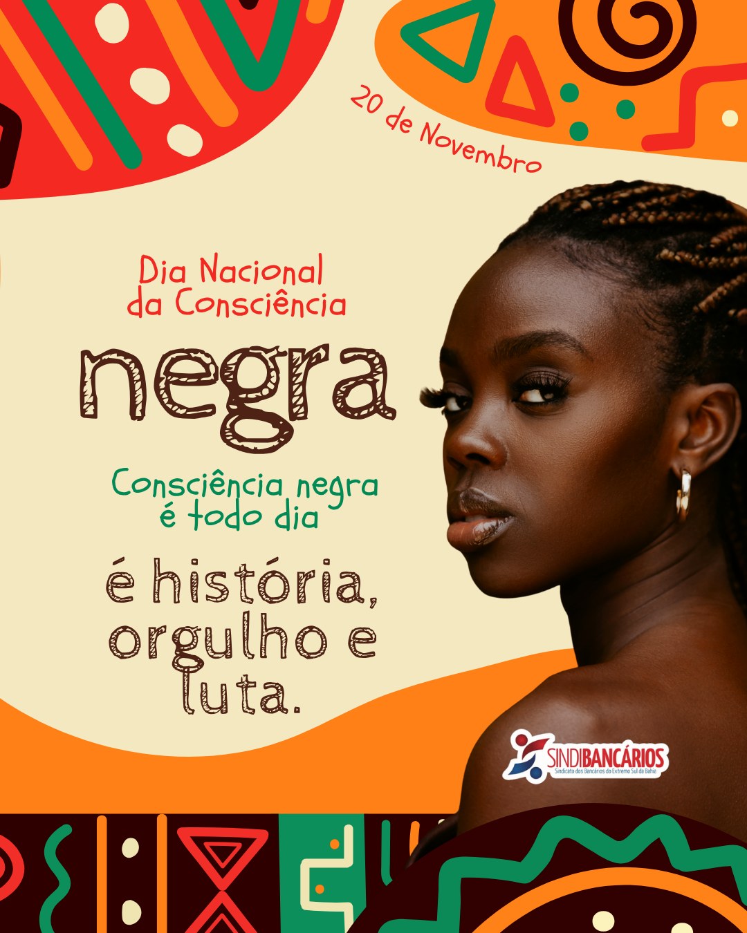 No Brasil, falar de Consciência Negra não é sobre um feriado. É sobre reconhecer que a história que contam não é a história completa — e que até hoje, pessoas negras enfrentam desigualdades que não deveriam mais existir.
Nos bancos, isso fica ainda mais evidente:
✊ Pessoas negras são a base do atendimento, mas raramente chegam aos cargos de liderança.
✊ Enfrentam racismo velado, piadinhas “inocentes” e critérios subjetivos que barram promoções.
✊ Carregam uma rotina mais pesada, mais cobrada e menos reconhecida.
A Consciência Negra é sobre justiça. É sobre lembrar que não existe igualdade onde ainda há silêncio sobre o racismo. E é sobre reforçar que o Sindicato está do lado de quem luta todos os dias por dignidade, respeito e oportunidades reais.
Hoje é dia de honrar a resistência de quem veio antes — e de garantir que ninguém mais precise resistir sozinho.
✊🏿 Contra o racismo, nossa luta é permanente.