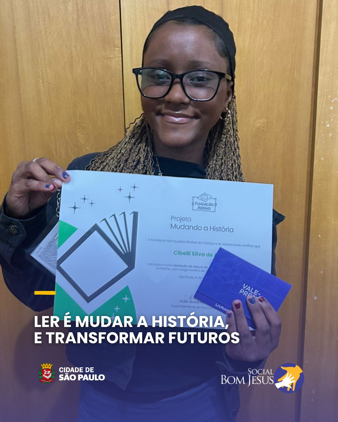 Essa semana no CCINTER Paraisópolis, tivemos o encerramento do projeto Mudando a História, uma parceria inspiradora com a Fundação Abrinq (@fundacaoabrinq ) que promove o incentivo à leitura e o protagonismo comunitário.
Os nossos mediadores de leitura receberam seus certificados de participação e um vale-presente da livraria, como reconhecimento pelo empenho e dedicação ao longo do processo.
Cada página lida, cada história compartilhada, foi um passo rumo à construção de novos horizontes. Porque quando a leitura chega, a transformação acontece.
💛 Gratidão à Fundação Abrinq e a todos que fizeram parte dessa jornada literária e afetiva!
#projetosocial #parceria #leitura #projetodeleitura #ONG #fundacaoabrinq