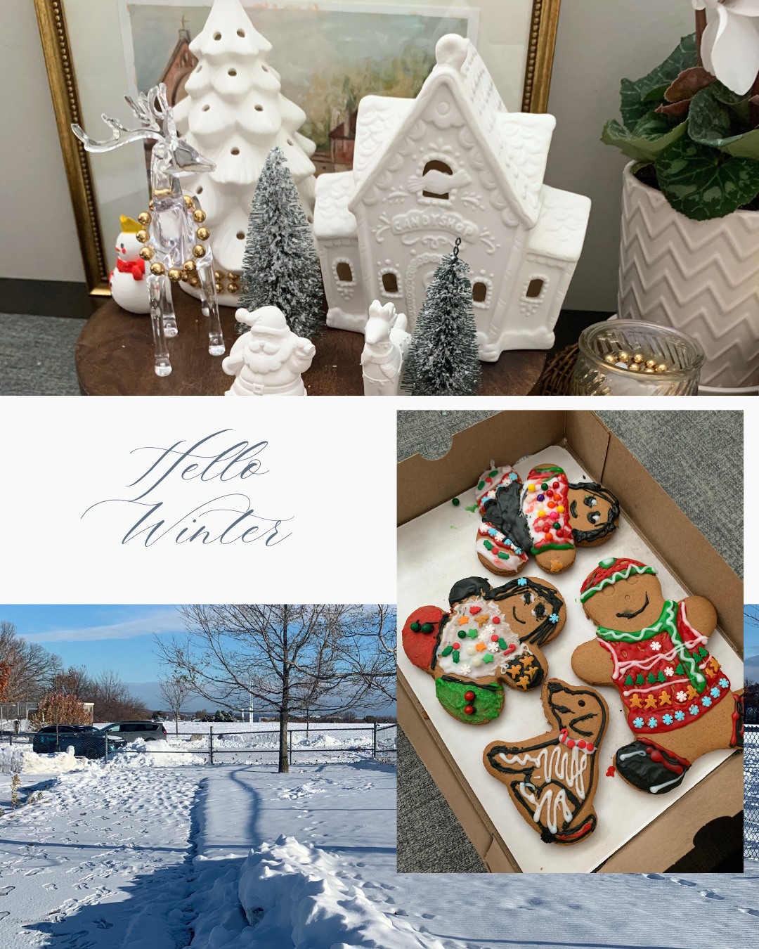 First snow vibes: decorating cookies and making sweet little memories. What other activities do you enjoy doing with your kiddos on snowy days? ✨