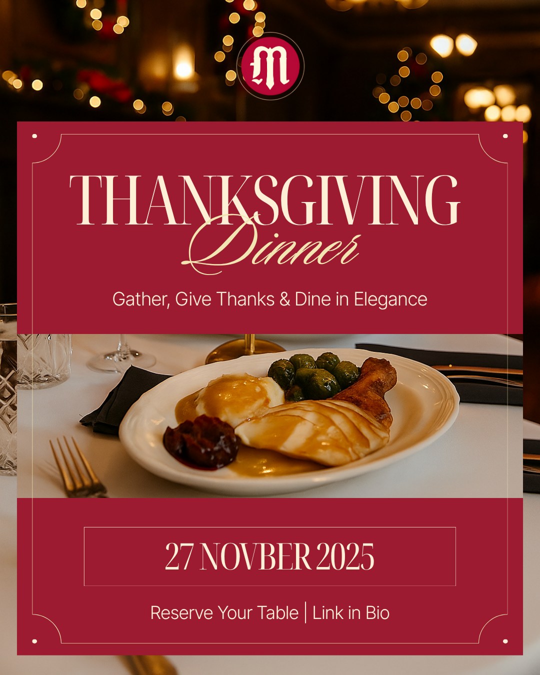 🦃✨ Celebrate Thanksgiving with timeless charm at the Mizpah Hotel! ✨🦃
Gather with loved ones in our warm, historic dining room and indulge in a holiday feast that blends tradition with chef-crafted elegance. From tender turkey and savory sides to cozy holiday vibes, it’s a Thanksgiving experience you’ll be thankful for.
🍽️ Thursday, November 27 | 2PM–7PM
📍 Mizpah Hotel, Tonopah, NV
🔗 RSVP now at opentable.com
or click the link in bio!
#ThanksgivingAtTheMizpah #MizpahHotel #HistoricCharm #ThankfulInTonopah #HolidayDinner #NevadaDining #TonopahEats #MizpahMoments #FallFeast #Thanksgiving2025