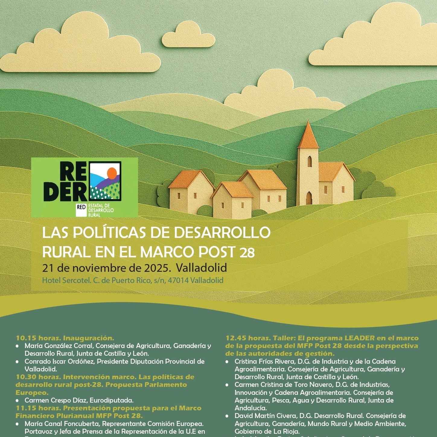 👉 Hoy asistimos a una jornada sobre Políticas de Desarrollo Rural en el Marco POST 28.
#aderisa #desarrollorural #gruposdeacciónlocal