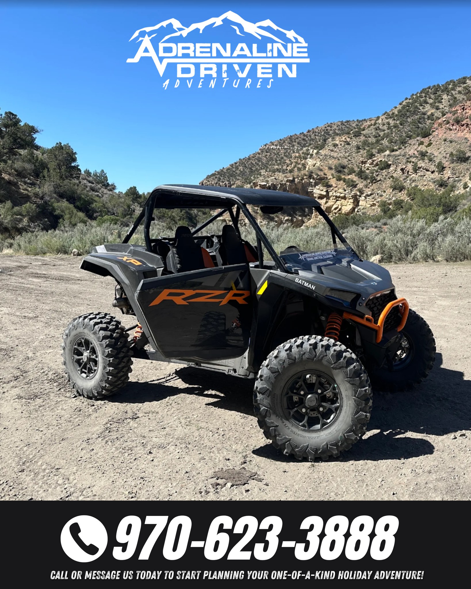 Ready for an Off-Road Thrill? 🚨
Book your UTV adventure now with Adrenaline Driven Adventure Company!
Whether you're looking for heart-pounding excitement or stunning Colorado views, our guided UTV tours are the perfect way to explore and make unforgettable memories.
📍 Spots fill up fast—don’t wait!
📞 Book now and let the adventure begin!
🔖 #AdrenalineDrivenAdventure #UTVTours #BookNow #OffRoadAdventure #ExploreColorado #AdventureAwaits #RideWithUs #UTVExperience #OutdoorFun #ThrillSeekers