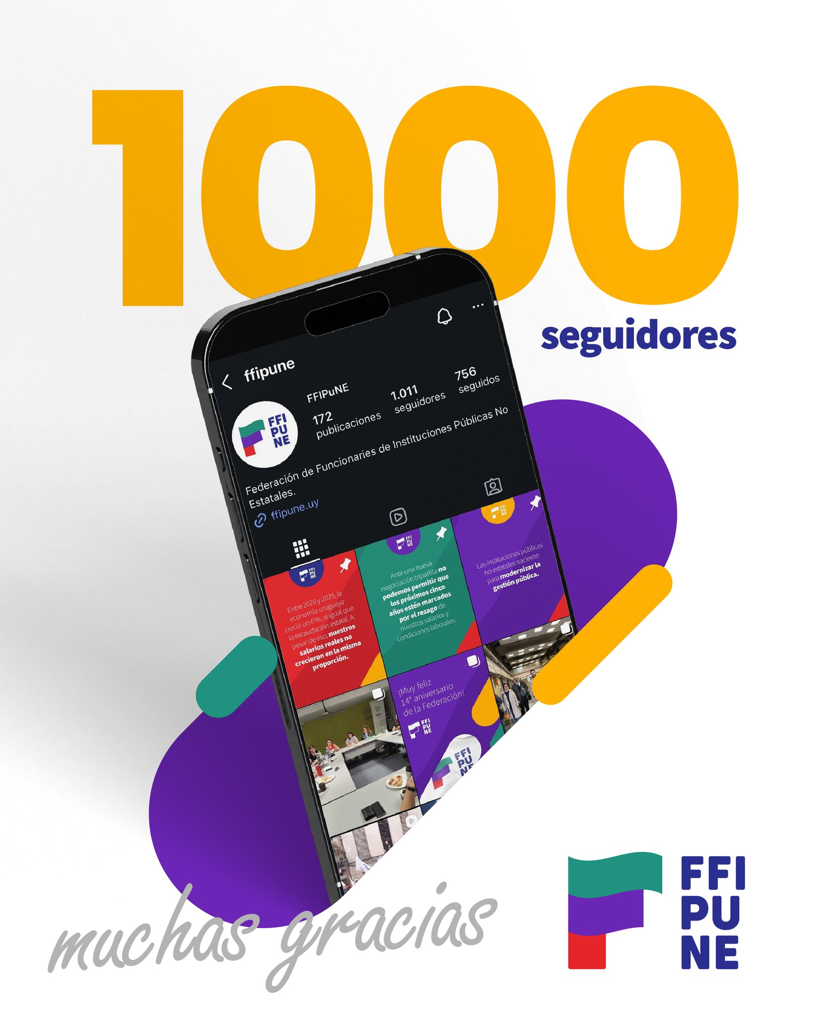 Seguimos creciendo en esta comunidad
Gracias por acompañarnos y ser parte de este espacio donde compartimos todo el trabajo, los avances y las acciones que impulsamos desde FFIPUNE.
¡Vamos por mucho más! 💪📣