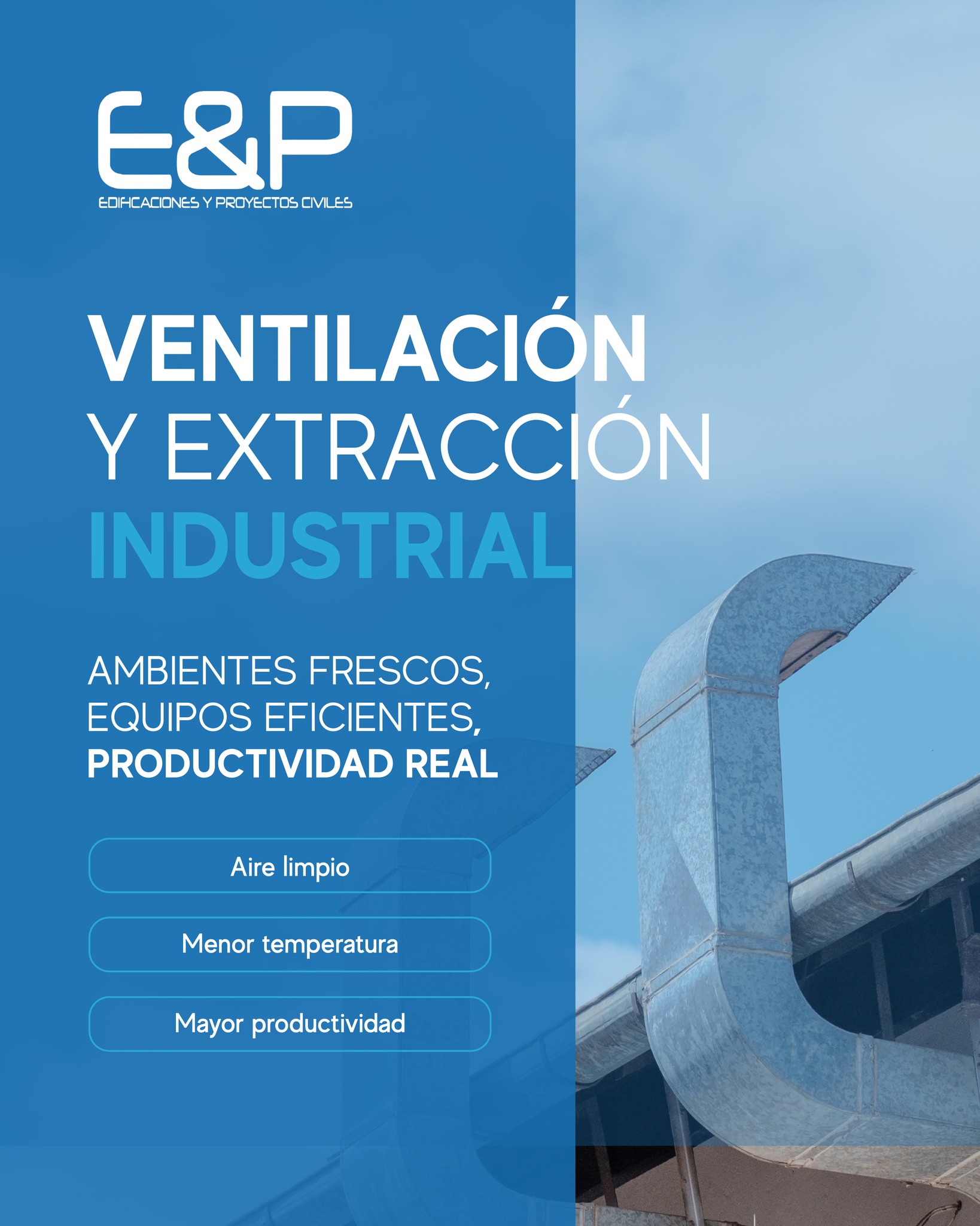 🔥 Reduce el calor, 🌬️ mejora el flujo de aire y 📈 aumenta la productividad en tu nave industrial.
Somos especialistas en ventilación y extracción industrial para espacios de alto rendimiento.
🏭 Soluciones profesionales en Querétaro listas para tu proyecto.
📲 SOLICITA HOY MISMO UNA COTIZACIÓN sin compromiso.
📲 WhatsApp: 4461478000
☎️ Teléfono: 4461478000
📍Ubicación: Reserva Tanká No 160. Fraccionamiento Grand Juriquilla, Querétaro
#SolucionesIndustriales #InfraestructuraIndustrial #CalidadConstructiva #InstalaciónYMantenimiento #Queretaro #ConstrucciónIndustrial