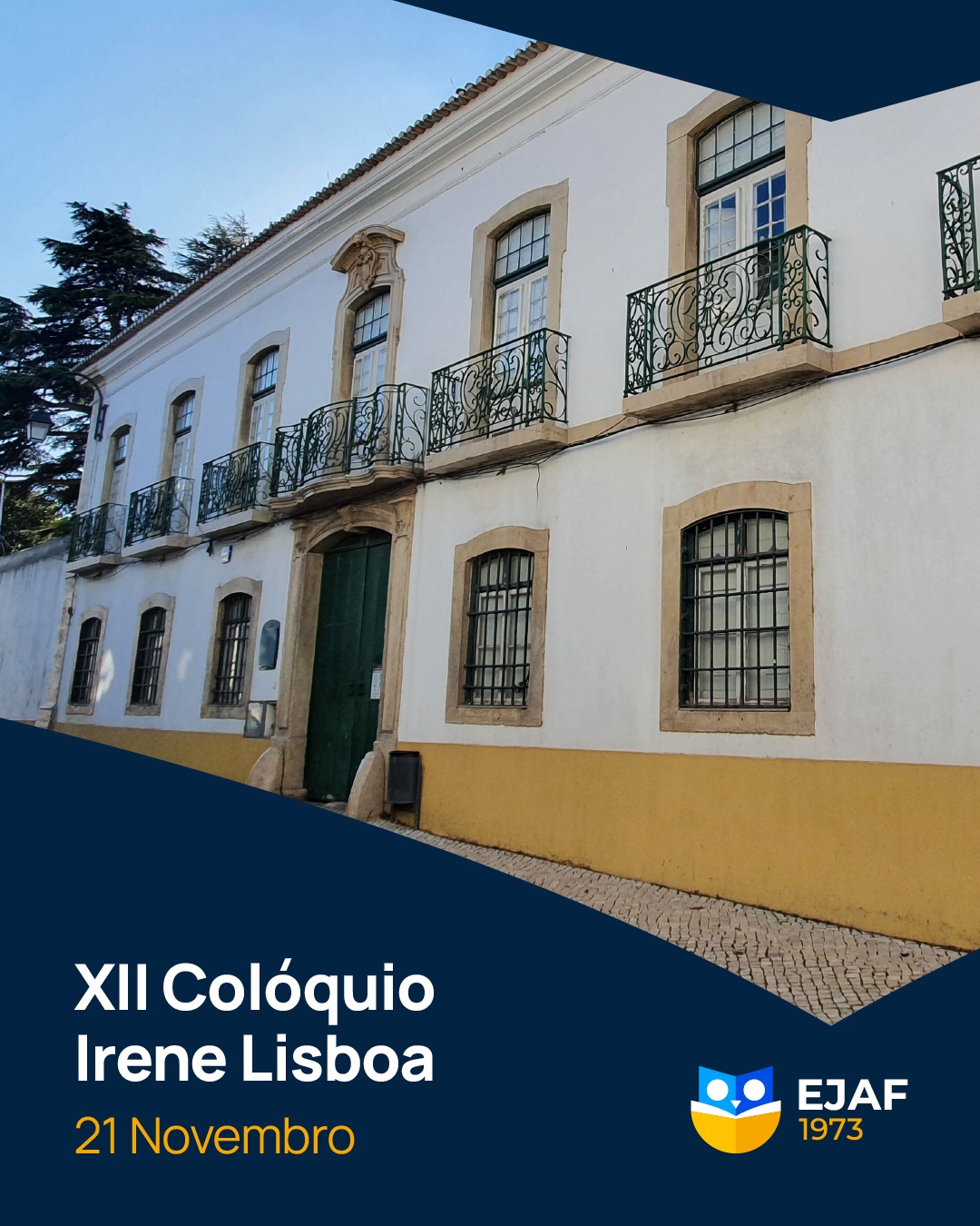 Terminamos a Semana Irene Lisboa do EJAF com o XII Colóquio Irene Lisboa, no Auditório do Centro Cultural do Morgado, em colaboração com a Câmara Municipal de Arruda dos Vinhos. Sob o tema "Vozes silenciadas: As mulheres e a censura no Estado Novo" a edição de 2025 pretende mostrar como viviam o povo e os artistas dissidentes durante o Estado Novo, debruçando-se também sobre a obra da escritora, pedagoga e cronista natural de Arruda dos Vinhos, que contrariou o discurso propagandista do regime.
#AgendaEJAF #OlhosPostosNoFuturo