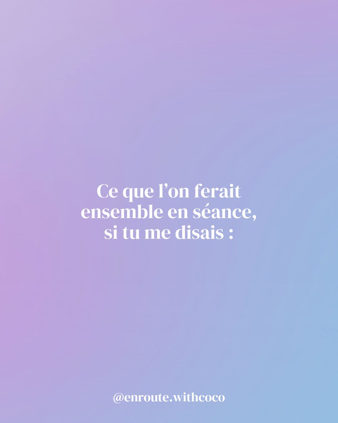 Et surtout, donne-toi du temps. Parfois, il faut plusieurs séances (6 à 8 séances) pour faire le tour de la question... alors si tu le fais solo, prends le temps d'explorer, de t'amuser, de réfléchir. C'est dans l'exploration que se trouvent les plus belles réponses aux questions que tu ne te poses peut-être pas encore 💜✨😎