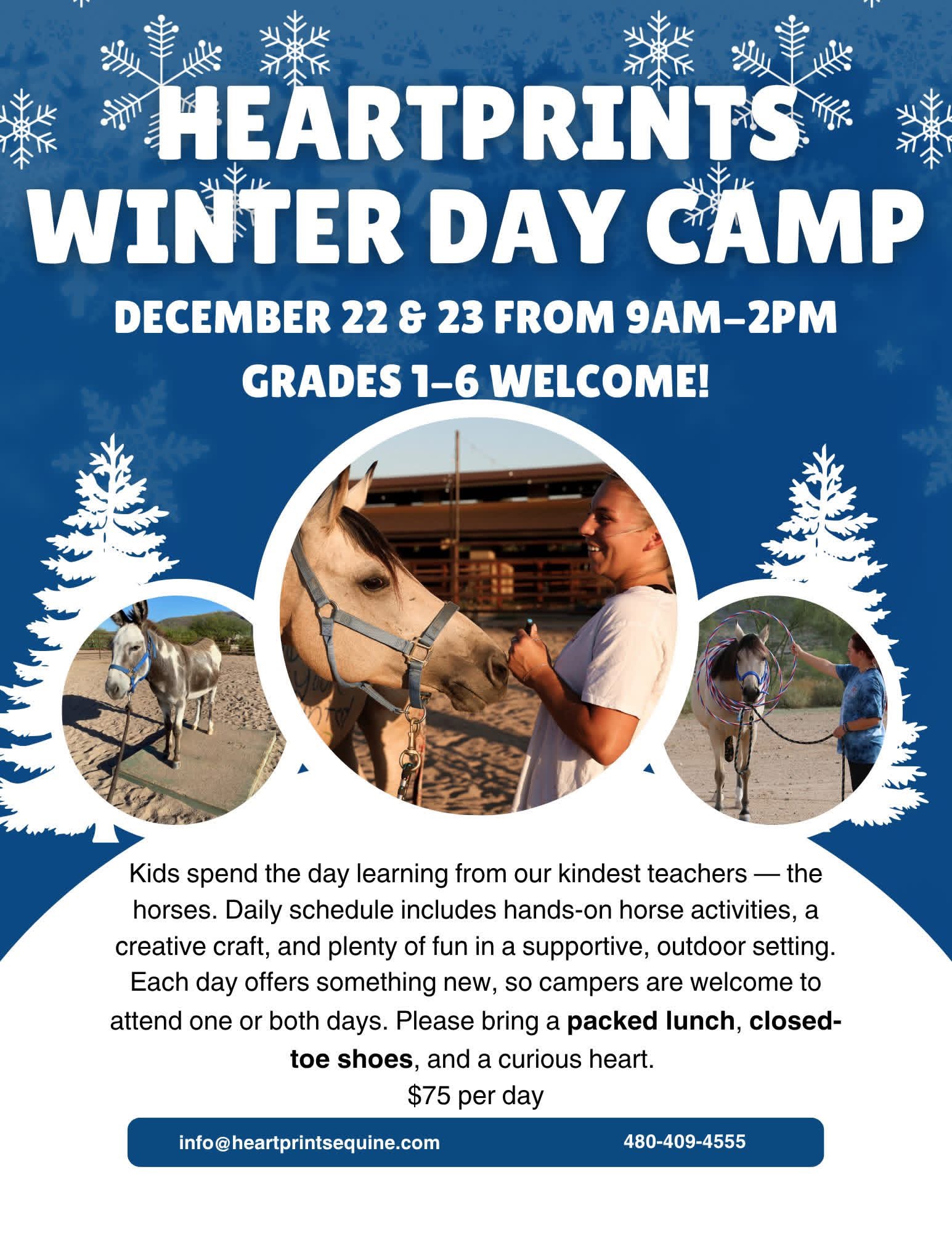Happy Friday! The holidays are just around the corner and winter break will be here before you know it! Sign your kids up for winter camp today!
