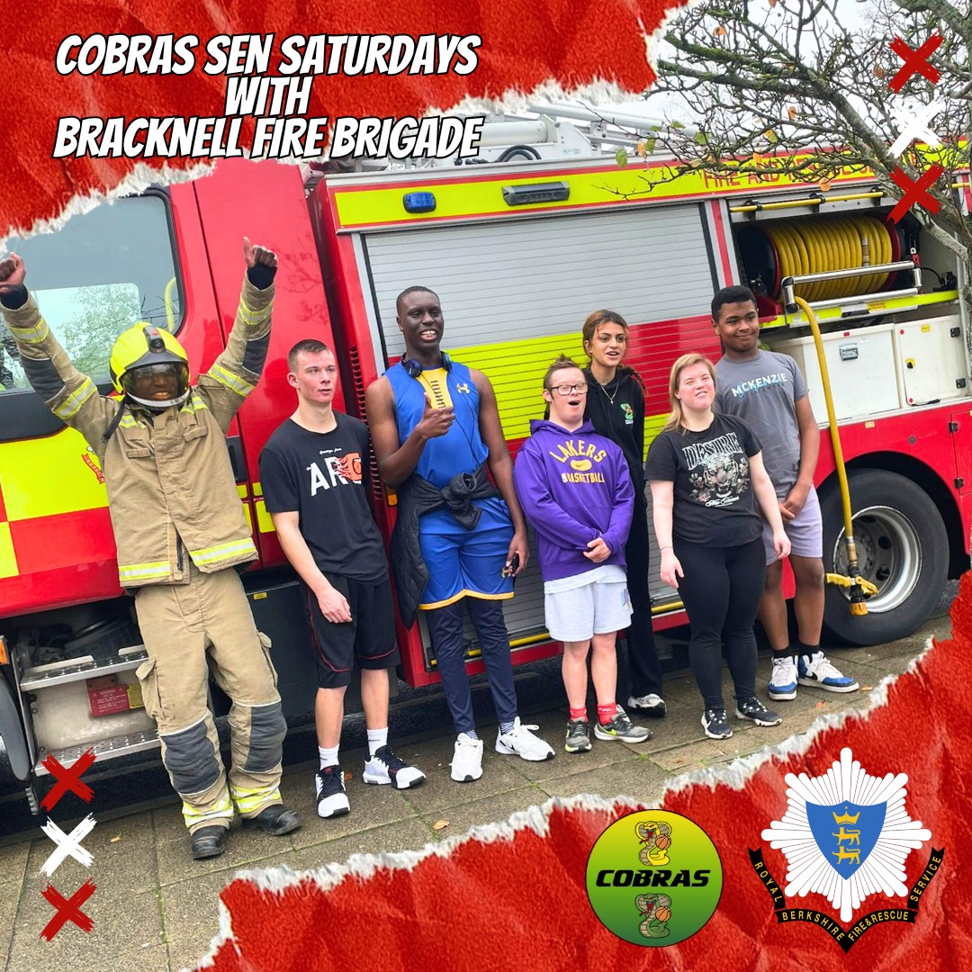 🚒 Bracknell Fire Brigade came along to our SEN Saturday Session this Saturday, 15th November, and we had an AWESOME time! 🚒
The crew jumped straight into the action, joining our players for some brilliant basketball games — full of fun, energy, and huge smiles! 🏀😄
After the games, everyone got the chance to explore the fire engine, check out all the equipment, and even try on the firefighter suit. Such an exciting experience for our players! 🚒👨🚒
A massive thank-you to Bracknell Fire Brigade for making the session so special. We loved having you with us! 🙌
