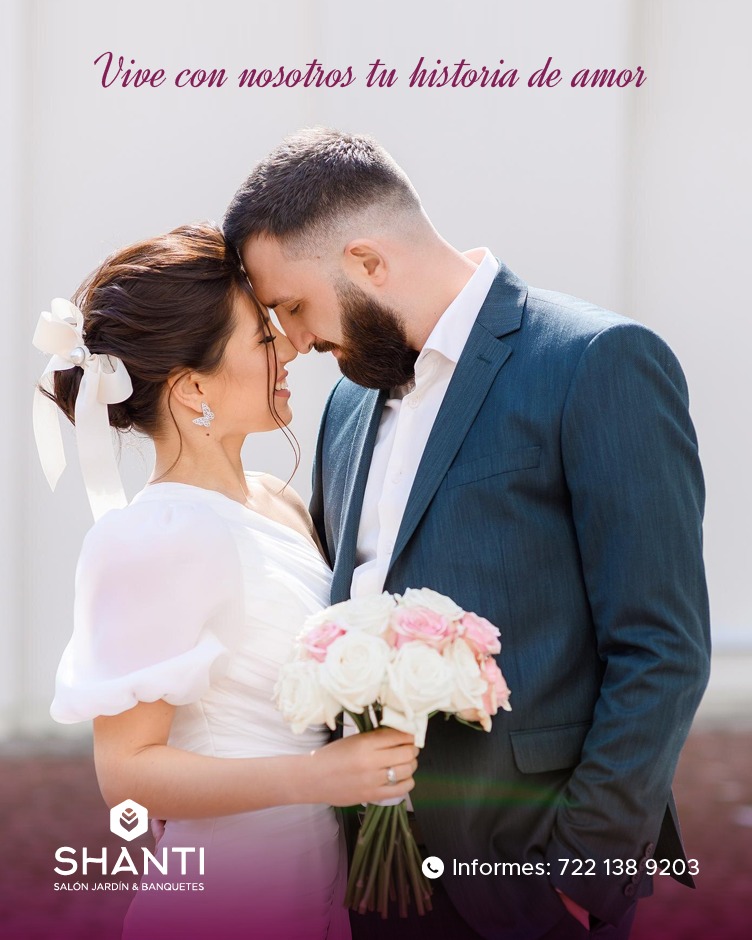 💍✨ El amor merece un escenario a su altura.
En Shanti creamos el ambiente perfecto para tu boda. 💐
📞 Informes al: 722 138 9203
📍https://goo.gl/maps/EkXKwsK2NingvKj7A
.
.
.
.
.
#Shanti #SalónDeEventos #Bodas #EventosConEstilo #Toluca #SanMateoAtenco #Banquetes #MiBoda #Matrimonio