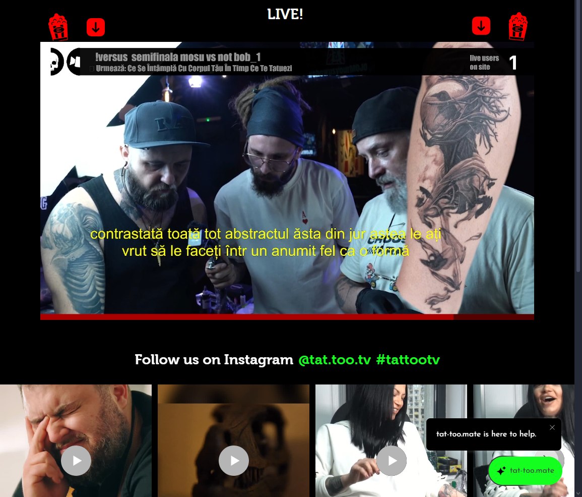 Platforma tocmai a primit un upgrade fresh: acum ai Caption în limba română! 🇷🇴✨
Și asta e doar începutul… Caption în limba engleză urmează în curând.
Stay tuned – urmează lucruri și mai tari! ⚡️🖤
#tattootv #update #newfeatures #staytuned
