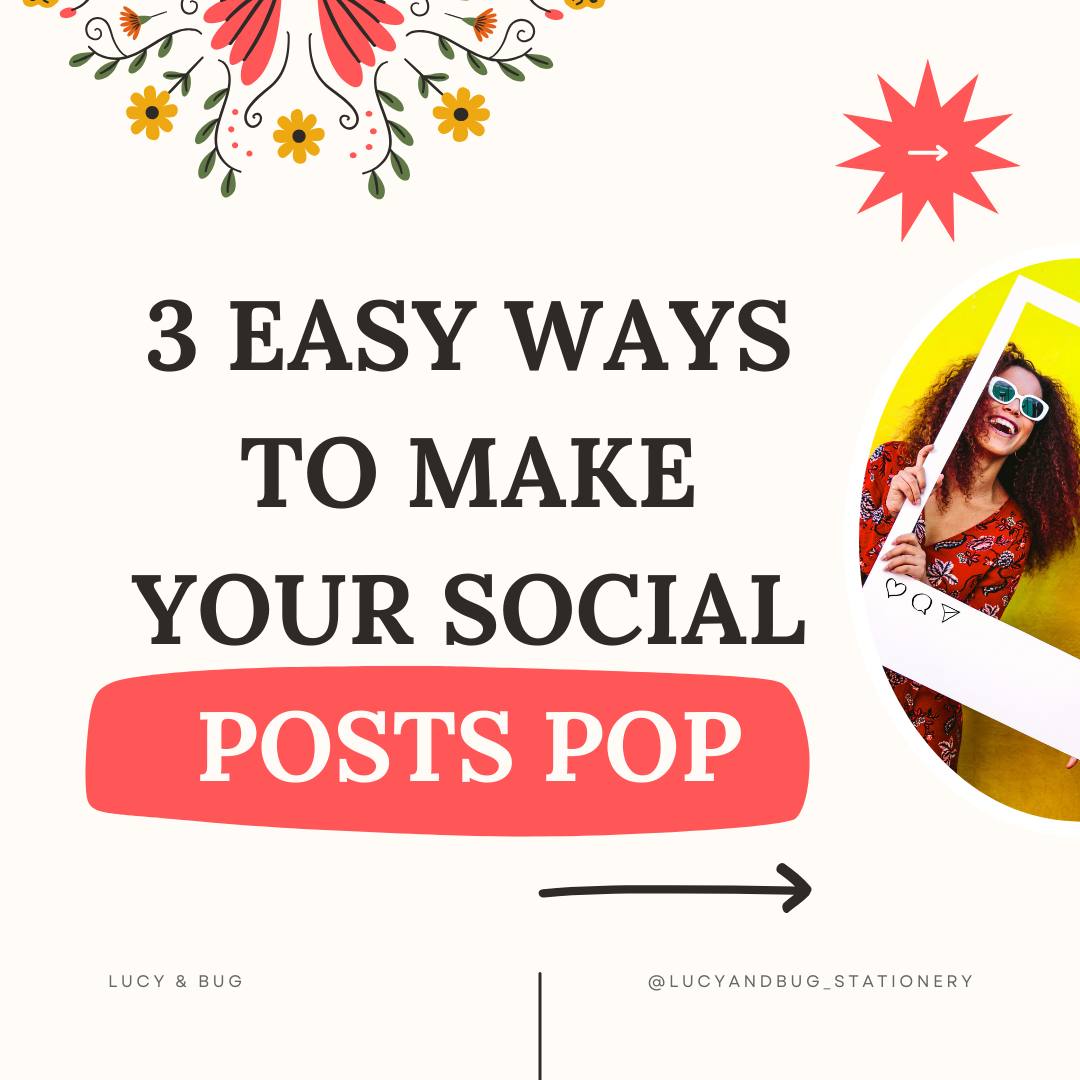 Want your social media posts to stand out instantly, but without spending hours designing?
Here are 3 quick, easy hacks you can use to make your posts look more polished and professional -
1️⃣ Use Contrast
Light text on dark backgrounds, or dark text on light — contrast helps your message pop and keeps your posts readable (especially on mobile!).
2️⃣ Keep Your Style Consistent
Stick to the same colours, fonts, and layout style.
Consistency builds recognition — people start to spot your posts without even seeing your name.
3️⃣ Add Clear CTAs
Tell your audience what you want them to do:
✨ “Save this post”
✨ “Swipe for more”
✨ “DM to order”
✨ “Tap the link in bio”
Engagement goes up when you guide people.
✨ Want more easy design tips like this? Let me know, I’d love to turn this into a series!
#lucyandbug #smallbusinesssupport #smallbusinessuk #smallbusinessbranding #brandingdesign #designhacks #uksmallbiz #businesstipsuk #socialmediatips #creativesmallbusiness #makersofinstagram #growyourbusiness #smallbusinessstationery