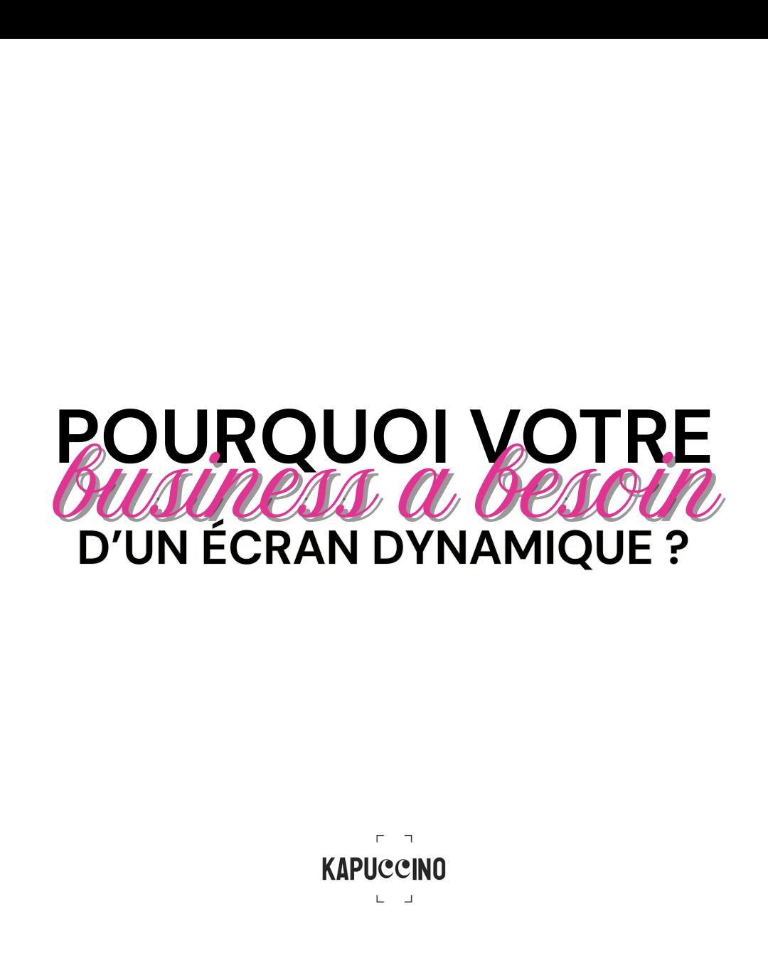⚡ Votre vitrine mérite mieux qu’une affiche statique.
Un écran dynamique, c’est simple : ça attire, ça vend, ça booste.
👉 4x plus d’attention
👉 Vos best-sellers mis en avant en continu
👉 Contenus modifiables en quelques secondes
👉 Parfait pour restaurants, salons, boutiques
Vous voulez un espace qui capte l’œil et donne envie d’acheter ?
On installe, on gère, on crée. Vous profitez.
📲 Contactez-nous dès aujourd'hui pour propulser votre marque en ligne.
📍 Agence : 150 avenue de Wagram, 75017 Paris
📞 Téléphone : 01 87 44 31 31
✉️ Mail : contact@kapuccino.fr
📎 Site web : www.kapuccino.fr
#Visibilité #AffichageDynamique #CréationDeSiteWeb #Innovation #CréationDeContenu #DigitalSignage #AgenceDeCommunication #MarketingDigital #Kapuccino #CommunicationVisuelle #MontageVidéo