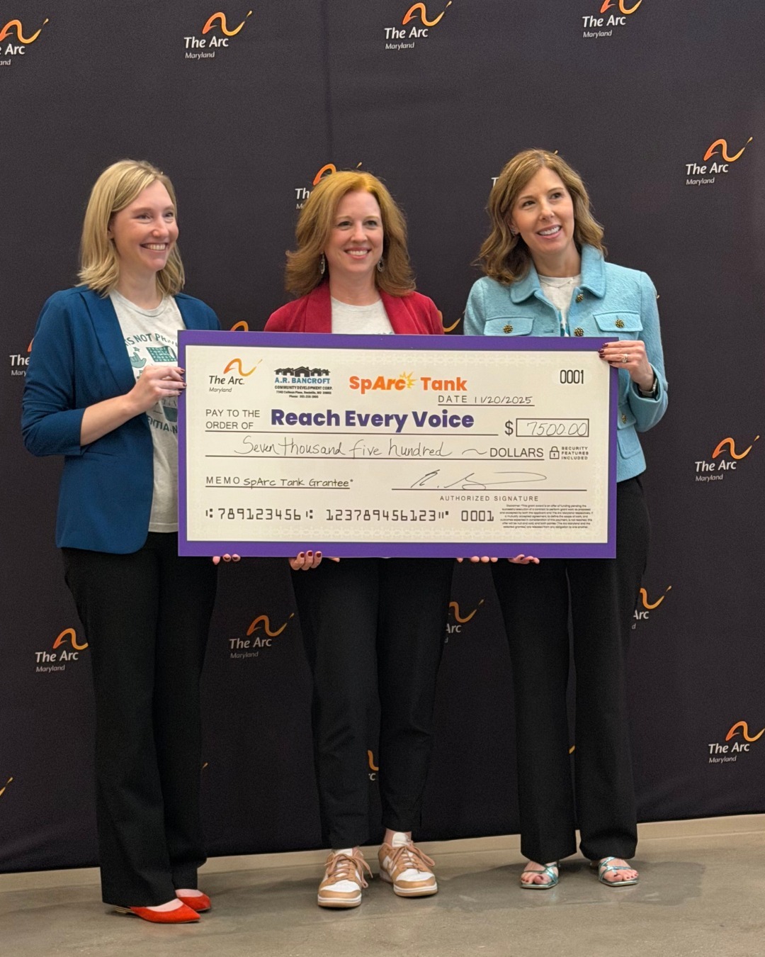 What a night. ✨
A massive thank you to The Arc Maryland for hosting SpArc Tank Ig-Nite and championing innovative, inclusive solutions.
We shared our vision for truly accessible grade-level learning for nonspeaking learners — and the room said YES.
We’re honored to have received our full grant request and the People’s Choice Award (+$1,000!).
That $8.5k gets us almost halfway toward building this adapted curriculum model…
but the full project cost is closer to $18k.
If you want to help bring this project to life,
💬 comment “Donate” and we’ll DM you the link.
Thank you for celebrating with us, believing in this work, and backing real inclusion. 💙
#ReachEveryVoice #Inclusion #AccessibilityMatters #NonspeakingNotNonthinking #PresumeCompetence #SpArcTank #TheArcMaryland #EveryoneBelongs #SupportInclusion