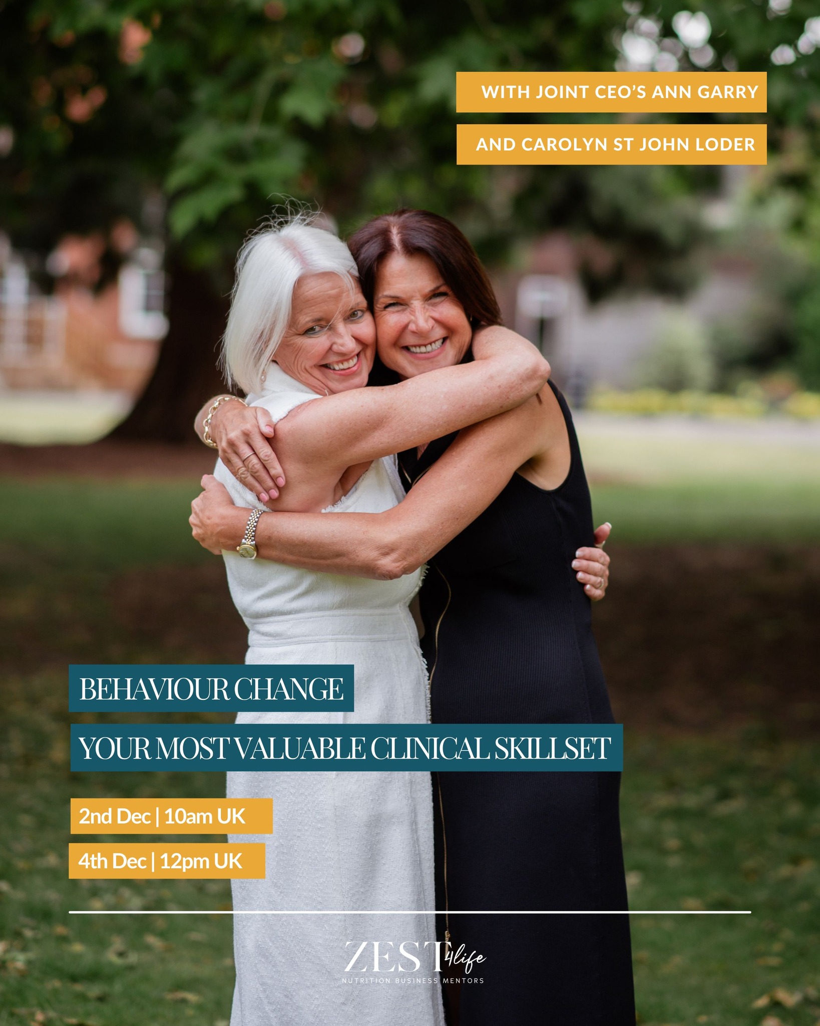 Don’t Forget to Register and Future-Proof Your Nutritional Therapy Career
FREE Webinar: Behaviour-Change — Your Most Valuable Skillset
Just a nudge because we don’t want you to miss out.
Zest4life is investing £250,000 to support NTs in staying ahead of a rapidly changing profession. Join our free webinar and find out how to secure your £500 bursary.
The landscape is shifting fast: AI is delivering instant advice, the AfN is progressing towards a Royal Charter, and the NHS health-coaching workforce has expanded 18-fold. Behaviour-change skills are fast becoming essential.
To help practitioners adapt, Zest4life has launched a £250K Health Coaching Training Fund, giving 500 NTs a £500 bursary towards the accredited HCA Coaching Certificate.
In this not-to-miss session, Zest4life Directors Ann Garry and Carolyn St John Loder will explore:
✔️ The science behind behaviour-change — and why information alone doesn’t create results
✔️ Why even the most well-designed protocols don’t always translate into action
✔️ What the new NT landscape means for your future (including NHS and coaching opportunities)
✔️ How behaviour-change skills keep you relevant, effective, and employable
✔️ Exactly how the £250K fund can support your development
How the fund works:
⭐ 500 NTs eligible to apply
⭐ Each receives a £500 bursary
⭐ Valid for the 12-week HCA Coaching Certificate (AC & NHS PCI recognised)
⭐ Fee reduced from £1500 → £1000 inc VAT and certification
This isn’t just a bursary— it’s an investment in the future of nutritional therapy, and in the practitioners ready to lead that future.
Don’t miss your chance.
Register for the webinar now via the link in bio. There are two dates to choose from: 2nd or 4th December.