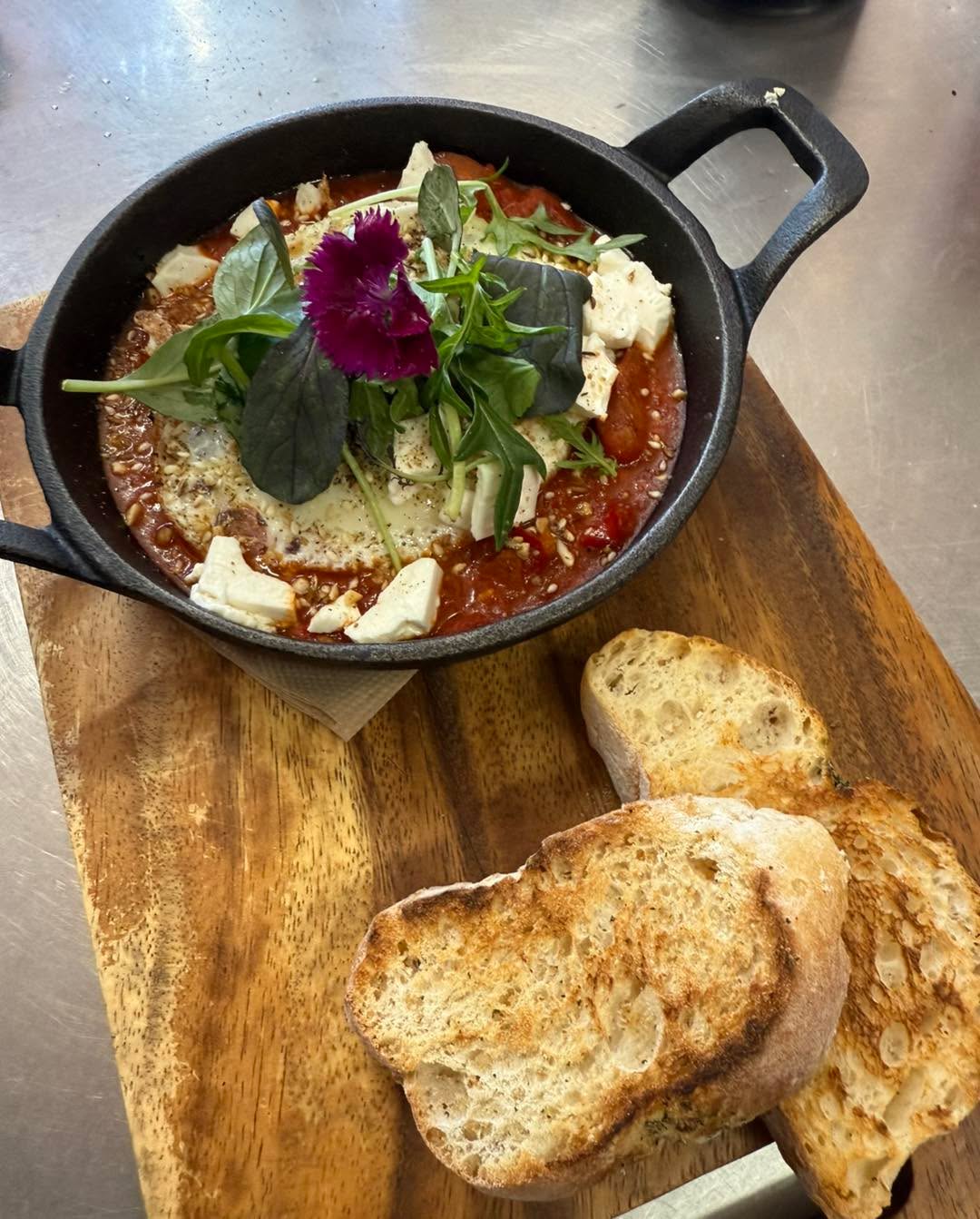Taking breakfast to the next level! Fancy something different from the standard bacon and eggs? Ambience has the answer! Housemade shakshuka with a side of fresh focaccia bread is the perfect way to satisfy your appetite.