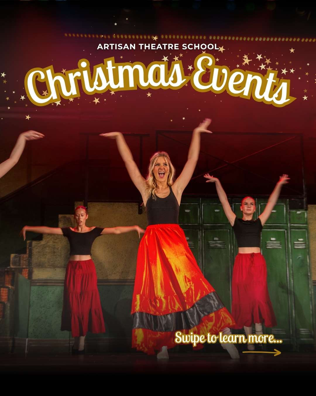 🎉 The festive season is here, and our Artisan ELITE students are ready to dazzle! 🎉
Catch them performing at two local Christmas events:
🎄 Friday 28 November, 6.00pm – Tuckton Jingle Mingle
🎄 Sunday 7 December, 2.00pm – Bournemouth Christmas Market, Alpine Stage
Don’t miss their incredible performances ✨ 🎶 🎭