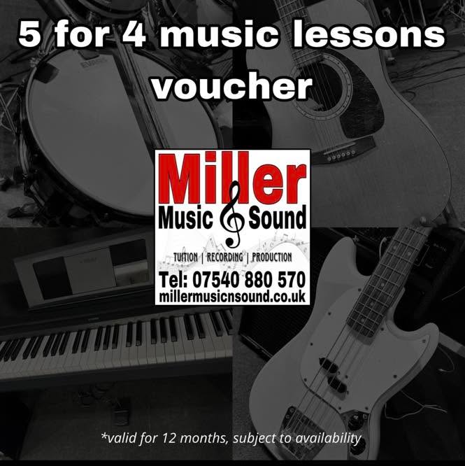 ** CHRISTMAS VOUCHERS NOW AVAILABLE **
Send a message now to snap up our amazing offers on music lessons, recording, mixing & mastering. All vouchers valid for 12 months. Give the gift of music this Christmas. Hurry before theyโre all gone! ๐ถ
#millermusic #guitarlessons #drumlessons #basslessons #recording #musicstudio #vouchers #specialoffers #christmas #paisley #renfrewshire