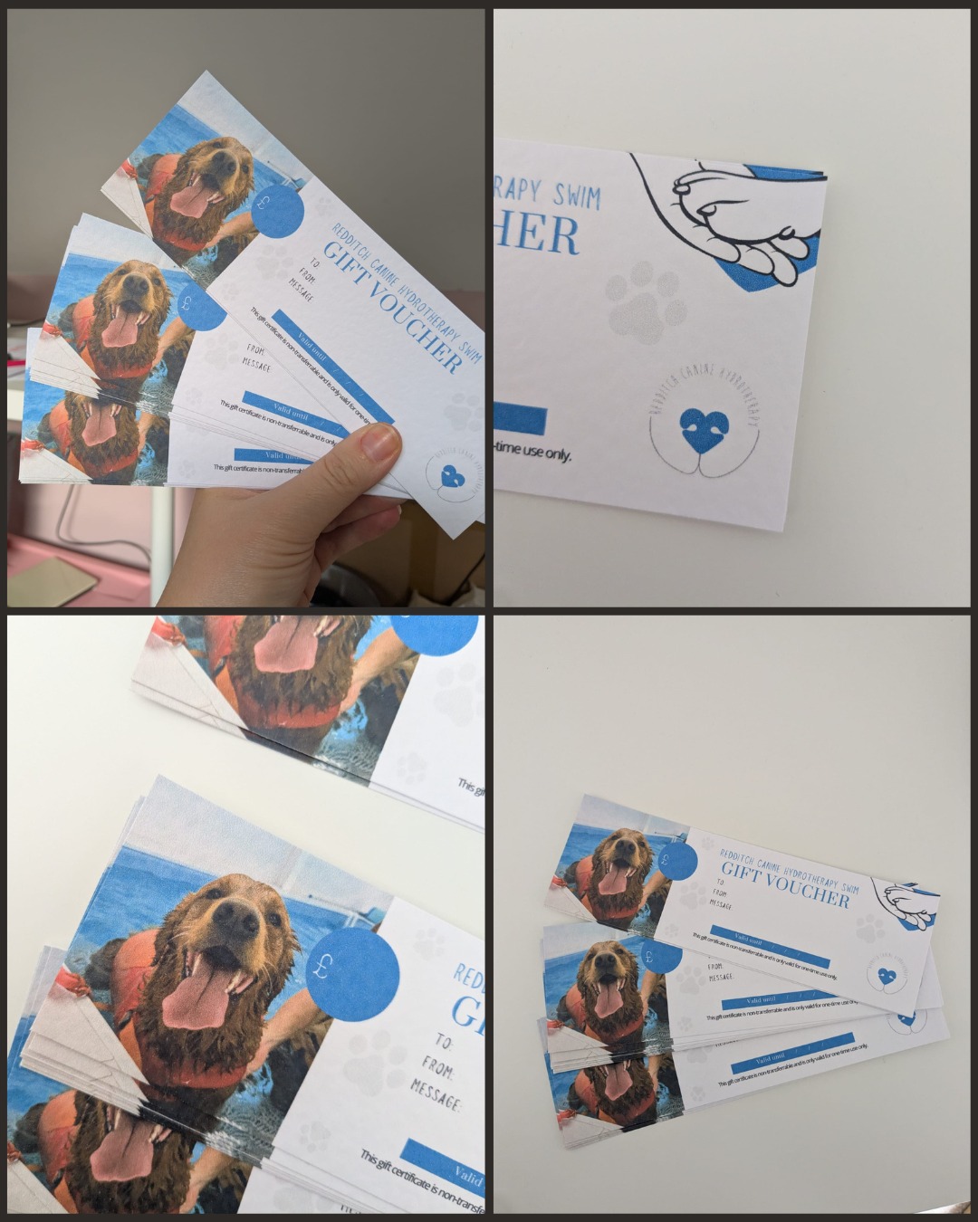 Gift vouchers for Redditch Canine Hydrotherapy 🎄💦🐶
Luke from @redditchcaninetherapies reached out recently asking if I could create some unique gift vouchers for their amazing hydro swims, and I absolutely loved working on this project!
With Christmas on the way, these vouchers are such a thoughtful gift for dog lovers… especially those with pups who adore the water or would benefit from gentle, therapeutic swimming sessions.
We went for a bright, water-inspired design, using flowing shapes and cool tones to reflect the calm, supportive environment they create for the dogs who visit. I wanted the vouchers to feel fresh, uplifting and full of movement, just like the hydro sessions themselves.
If your small business needs custom gift vouchers, designs or branded stationery that matches your style (and gets customers excited!), send me a message ✨
#lucyandbug #smallbusinessstationery #giftvoucherdesign #customstationery #uksmallbiz #redditchcaninehydrotherapy #caninehydrotherapy #dogsofredditch #christmasgiftideas #dogloversuk #supportsmallbusinessuk #branddesign #brandingforcreatives #handdrawnillustration #smallbusinessbranding #makersofinstagram