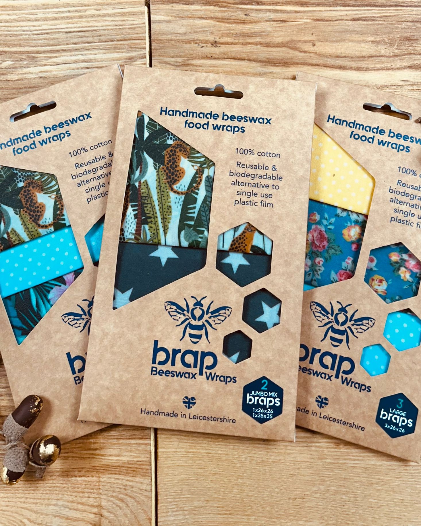 If you're sick of wrestling with cling film to cover leftover food.
Try these beeswax wraps.
You warm them with your hands, press them over a bowl or around some cheese, and they stay put.
Then you wash them and use them again. And again.
They're 100% cotton and beeswax.
They work, they last, and when they're done, they compost.
No weird plastic film ending up in the ocean or sitting in a landfill for the next 400 years.
It's a small thing, but small things add up. 🐝"