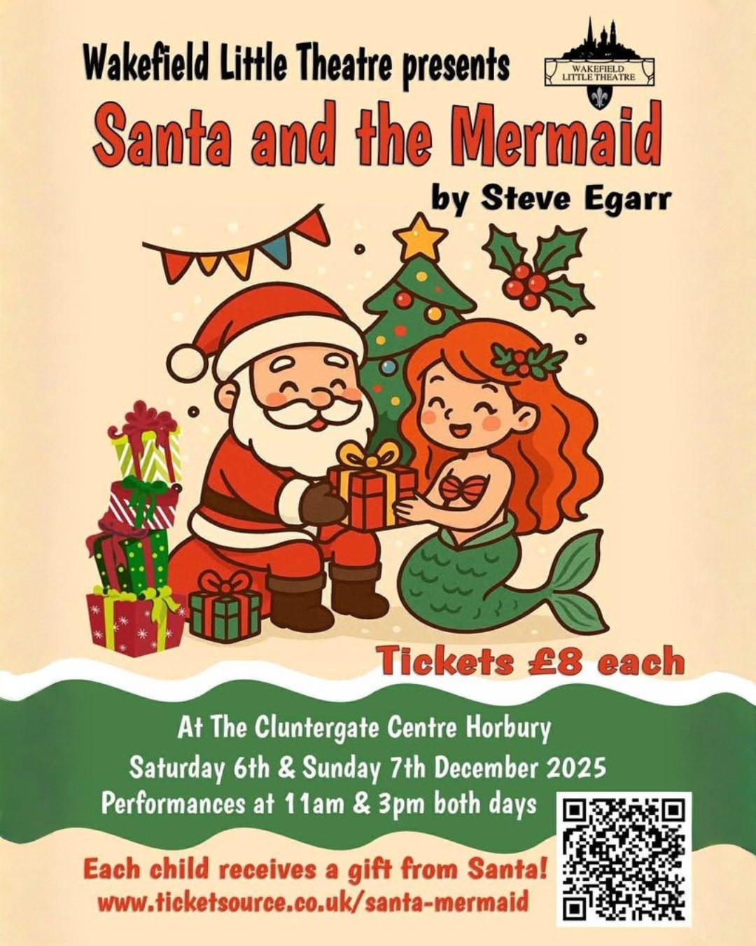 Only 2 weeks to go until Wakefield Little Theatre are here with their Christmas show.
A brilliant start to Christmas for all the family.
Link for tickets in the bio.
#santa #theatre #christmas #community #lovehorbury