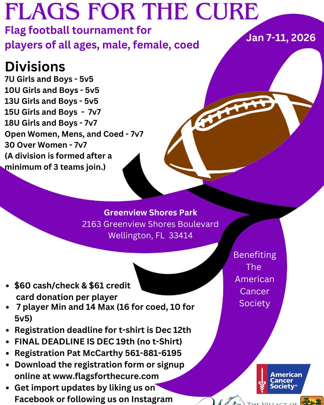 Quick reminder: grab your spot for Flags for the Cure! Sign up now at flagsforthecure.com.