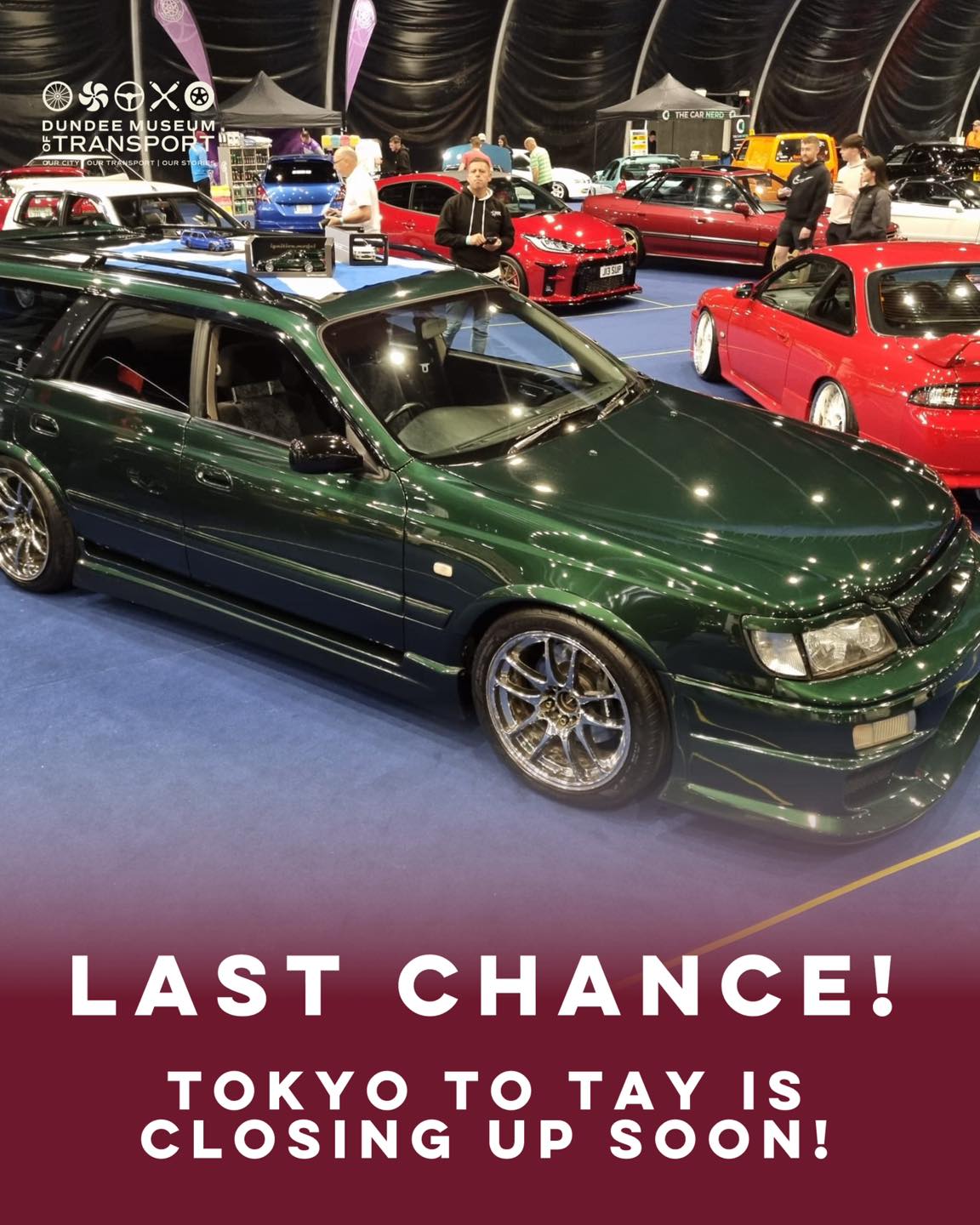 🚗🇯🇵 Time’s running out to catch Tokyo to Tay before it disappears for the winter. Our celebration of Japanese motoring - from sleek performance icons to everyday favourites that shaped a generation - closes on 14 December.
If you’ve not seen it yet, now’s the moment. And with the museum itself preparing to close for the season, it’s the perfect excuse for a final visit.
📍 Dundee Museum of Transport, Market Mews
📆 until December 14th
⏰ 10am - 4.30pm (Fri - Mon)
🎟 Included with standard admission.