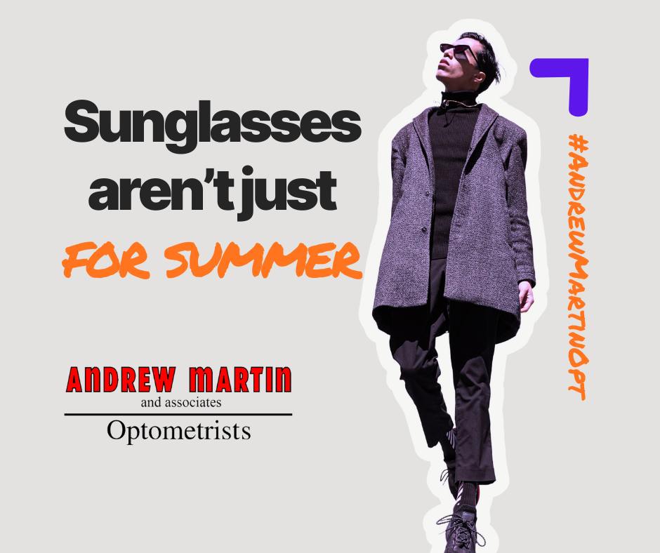 Sunglasses aren’t just for summer. UV rays can still harm your eyes on bright winter days, during snow glare, or while driving in low sun.
Wearing quality sunglasses all year round protects your eyes and reduces strain.
Ask us about prescription sunglasses or Hoya sensity lenses designed for comfort and protection in every season.
#AndrewMartinOpt #Sunglasses #SightCareLocal #Boldmere #MereGreen #SuttonColdfield #Sensity #hoya