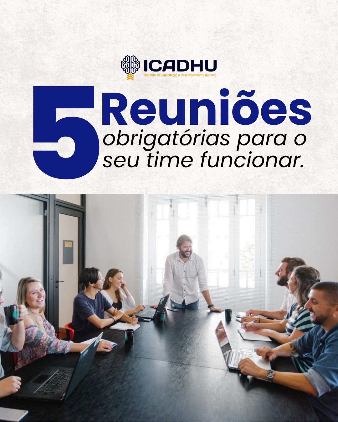 Reuniões não precisam ser perda de tempo. Quando bem estruturadas, são o motor da produtividade.
Aprenda a construir uma rotina de alinhamento que gera clareza, engajamento e resultado.
#GestãoDeEquipes #ComunicaçãoInterna #ICADHU #AltaPerformance #VemProICADHU