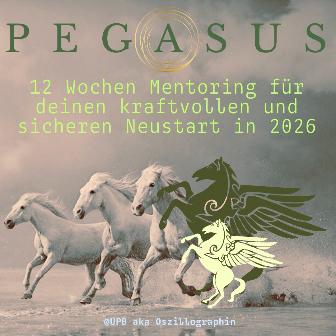 Es gibt Momente, in denen etwas in dir aufleuchtet und du weißt: Jetzt. Genau jetzt.
Jetzt beginnt etwas Neues.
Etwas, das nicht aus dem Kopf kommt, sondern aus deinem innersten Lichtkern.
So fühlt sich P E G A S U S an.
Kraft und Sicherheit wie aus einer anderen Dimension.
Kannst du es auch fühlen?
Wie ein Aufatmen nach Jahren des inneren Anspannens.
Wie ein Ausbreiten deiner Flügel, von denen du heimlich immer wusstest, dass sie da sind.
Diese Tage hier, heute, mitten in deiner Zeit öffnen dir eine Rückverbindung zu deiner wahren Herkunft:
Deiner Seele.
Deiner Schönheit.
Deiner Kraft.
Deinem eigenen Sternenfunken.
Es ist eine Phase der Heimkehr, der Ernte, der Sinnlichkeit, der Reife.
Eine Zeit, in der du spürst,
wie sich dein innerer Stern wieder ausrichtet und dein Lichtkörper sich erinnert.
P E G A S U S ist die Erinnerung an deine eigene Sternensaat.
P E G A S U S lädt dich ein, dein Leben wieder auszurichten auf das, was sich für deine Seele schön, richtig und wahr anfühlt.
Denn es gibt eine höhere Ordnung, eine stille, liebevolle Intelligenz, die dich trägt,
sobald du es wagst, dich in sie hineinzuentspannen.
Mit P E G A S U S begleite ich dich drei Monate lang
(Januar bis März 2026)
tief, geerdet, und doch aufsteigend in deine wahre Strahlkraft:
✨ 2 Live-Calls pro Monat
✨ Community & Verbindung
✨ Impulse, Integration, Verkörperung
✨ Frequenz, die dich hebt
Und jetzt kommt das Wundervolle: BLACK JOY OFFER nur bis 6. Dezember, damit du leicht, freudig und in voller Vorfreude einsteigen kannst 🌟 72 € pro Monat
bis 6.12. also 216€ ⭐️⭐️⭐️
Ab 7.12.: 333 € pro Monat für das 3 Monats Mentoring also 999€ 🪽🪽🪽
🌟 Bei Einmalzahlung schenke ich dir STARLIGHT LICHTNÄCHTE vom 21.–30. Dezember im Wert von 72€ 🦄
Ein Geschenk für dein Licht und deine starken Flügel.
Wenn du fühlst, dass dein Herz wieder an den Himmel rühren will und 2026 DEIN Neustart ist, dann komm 🪽
Ich liebe deinen Weg.
Ursula Philomena aka Oszillographin
PEGASUS
NEUSTART
FLÜGEL