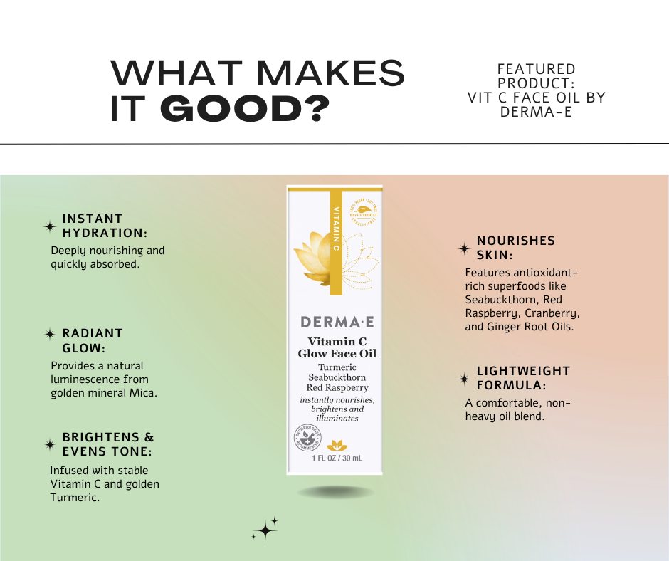 DAY 2: ✨ Get the Glow! ✨
The Derma-E Vitamin C Glow Face Oil is your holiday skincare secret! Instant hydration, brightens, and features a gorgeous natural luminescence.
25% OFF this oil and everything else in the store! Ends 12/2.
Shop now ➡️ Like or comment below.
🌱