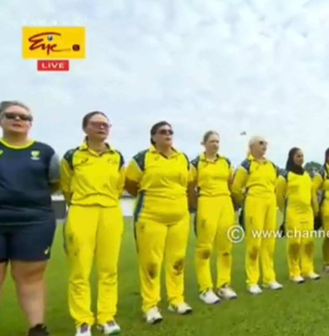 Congratulations to our Aussie team who made it to the SEMI FINAL of the first ever Women’s Blind World Cup in India and Sri Lanka.
Unfortunately going down to a very strong Indian team in the semi today,
the girls should be incredibly proud of their efforts and relish the historic experience.
We can’t wait to hear all about it upon your return to Aussie shores.
(Image description: photo 1 shows half the team lined up for the national anthem, pre-game. Phot 2 shows the other half of the team)