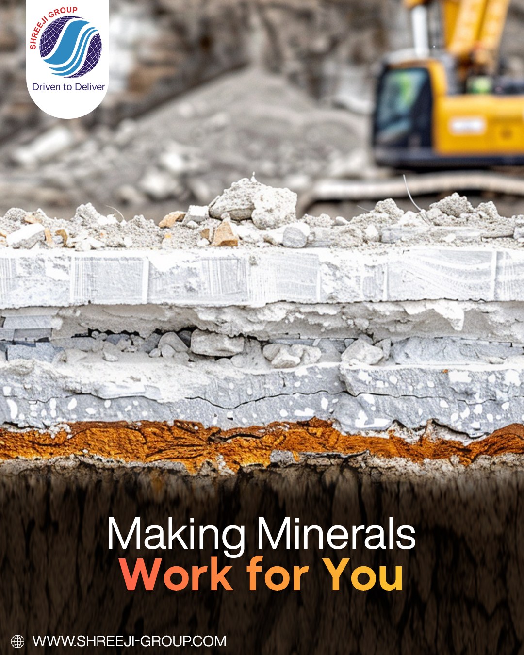 Shreeji Group brings trusted mineral solutions for construction and industry. From extraction to processing, we work with care to deliver reliable quality that supports strong and lasting projects every day.
- - - - -
Website: www.shreeji-group.com
Mobile: +91 9719912323.
Email: marketing@shreeji-group.com
- - - - -
#ShreejiGroup #Minerals #ConstructionMaterials #QualityService #IndustrySupport