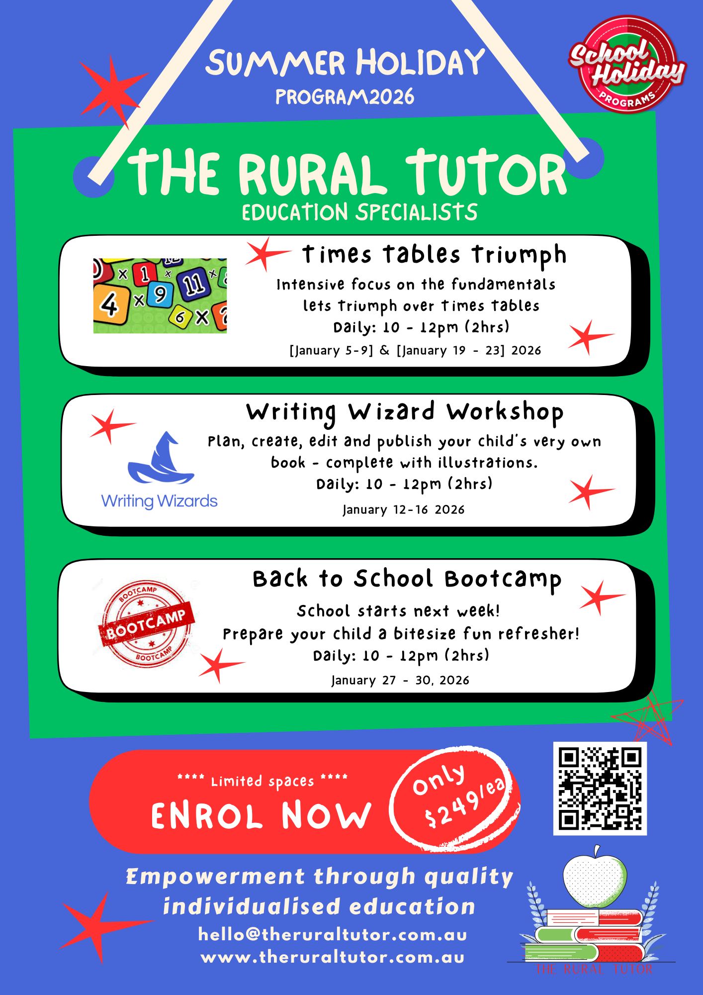 Check out these fun and educational programs for January 2026!
DM for further information or to sign up! Look forward to seeing you there :-)
