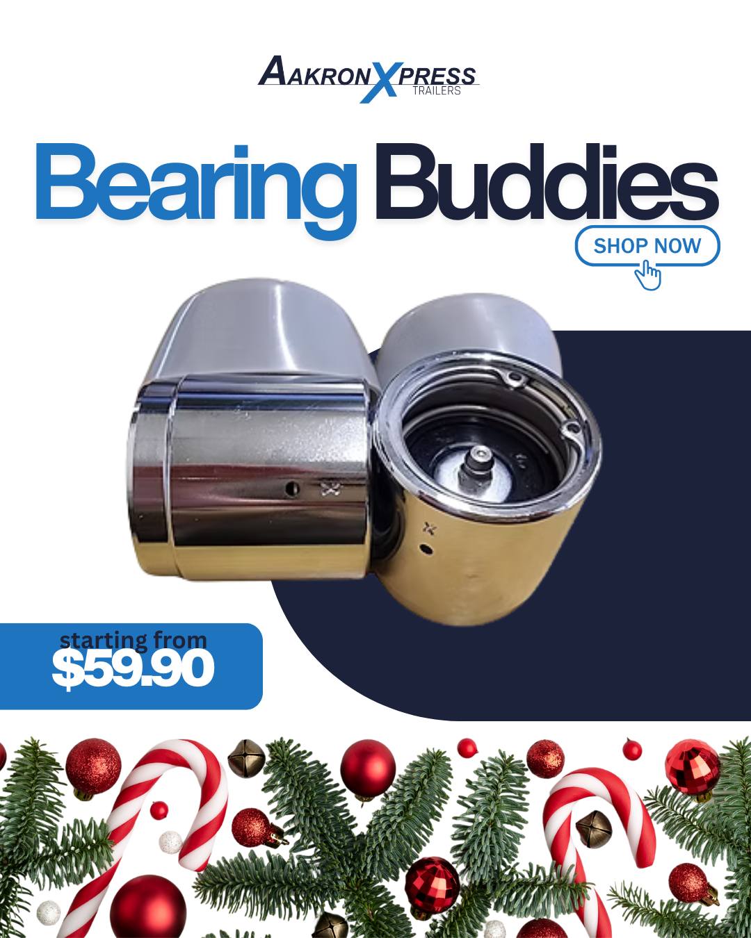 Protect your hubs this Christmas with Bearing Buddies, keeping grease in and water out for stress-free towing during all your summer boating plans.
www.aakronxpress.co.nz/shop
#BearingBuddies #NZBoating #TrailerCare #BoatTrailerParts #MarineGearNZ #KiwiBoating