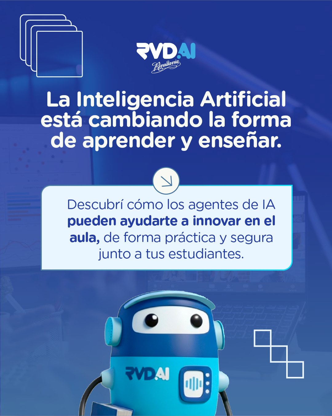 📘 Webinar gratuito: Transformando la educación con agentes de IA
La inteligencia artificial ya forma parte del aula, y este webinar es una oportunidad para entender cómo integrarla de manera práctica, segura y alineada a tus objetivos educativos.
👩🏫 Nos acompaña Jennifer Verschoor, referente en innovación educativa, para compartir experiencias reales, usos concretos y buenas prácticas que podés aplicar con tus estudiantes.
📅 Miércoles 26 de noviembre – 18 h
📍 Cupos limitados - Reservá tu lugar y asegurá tu participación.
¿Listo para explorar nuevas formas de enseñar y acompañar a tus alumnos?
Inscribite ahora en el link de nuestra bio
#docentes #webinar #ia #rvdai